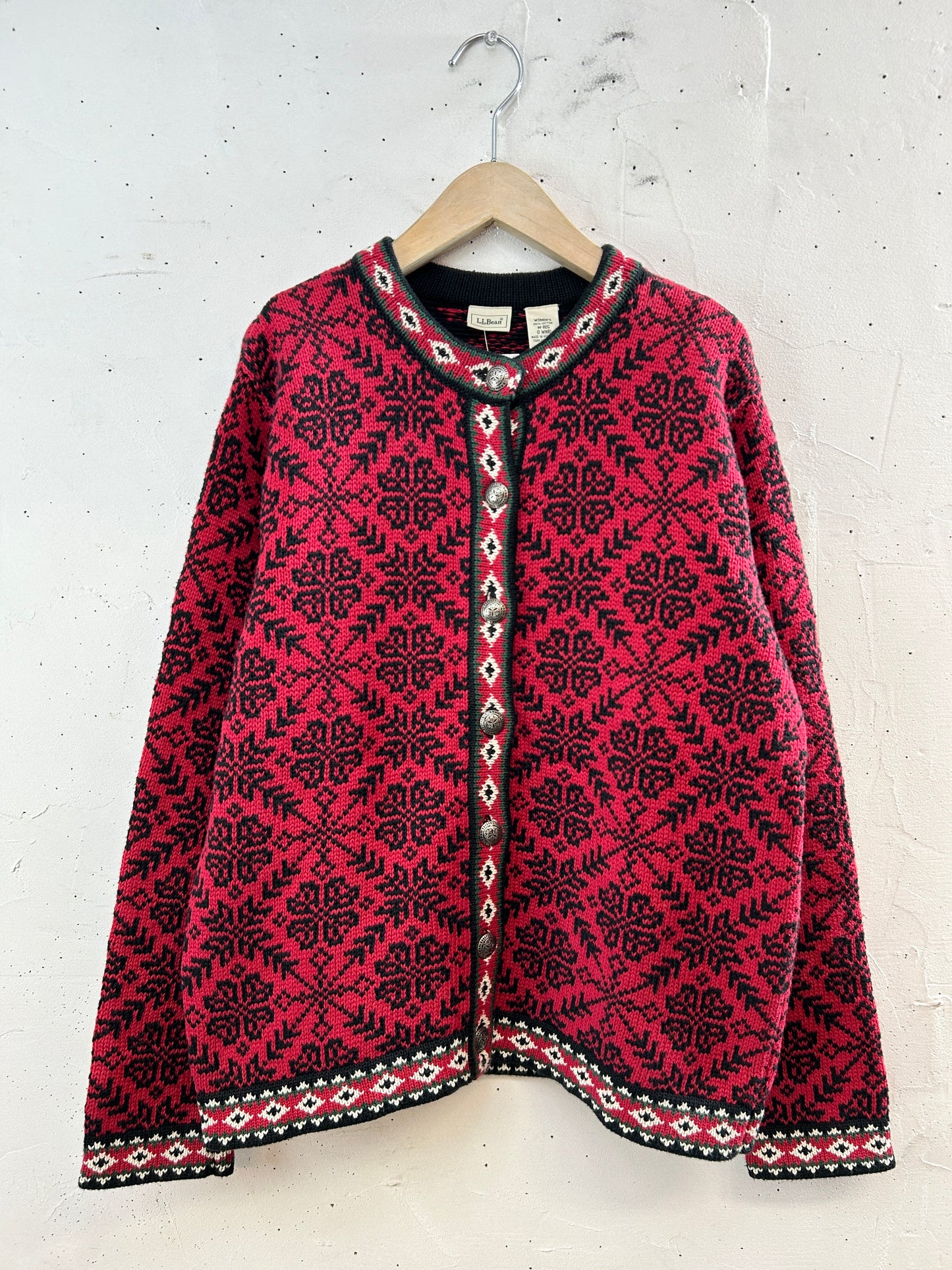 Nordic cotton Knit Cardigan 〜L.L.Bean〜 [I30337]