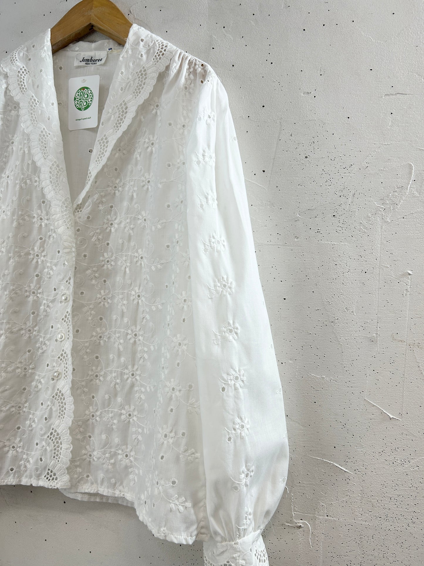 Vintage White Blouse [I33742]