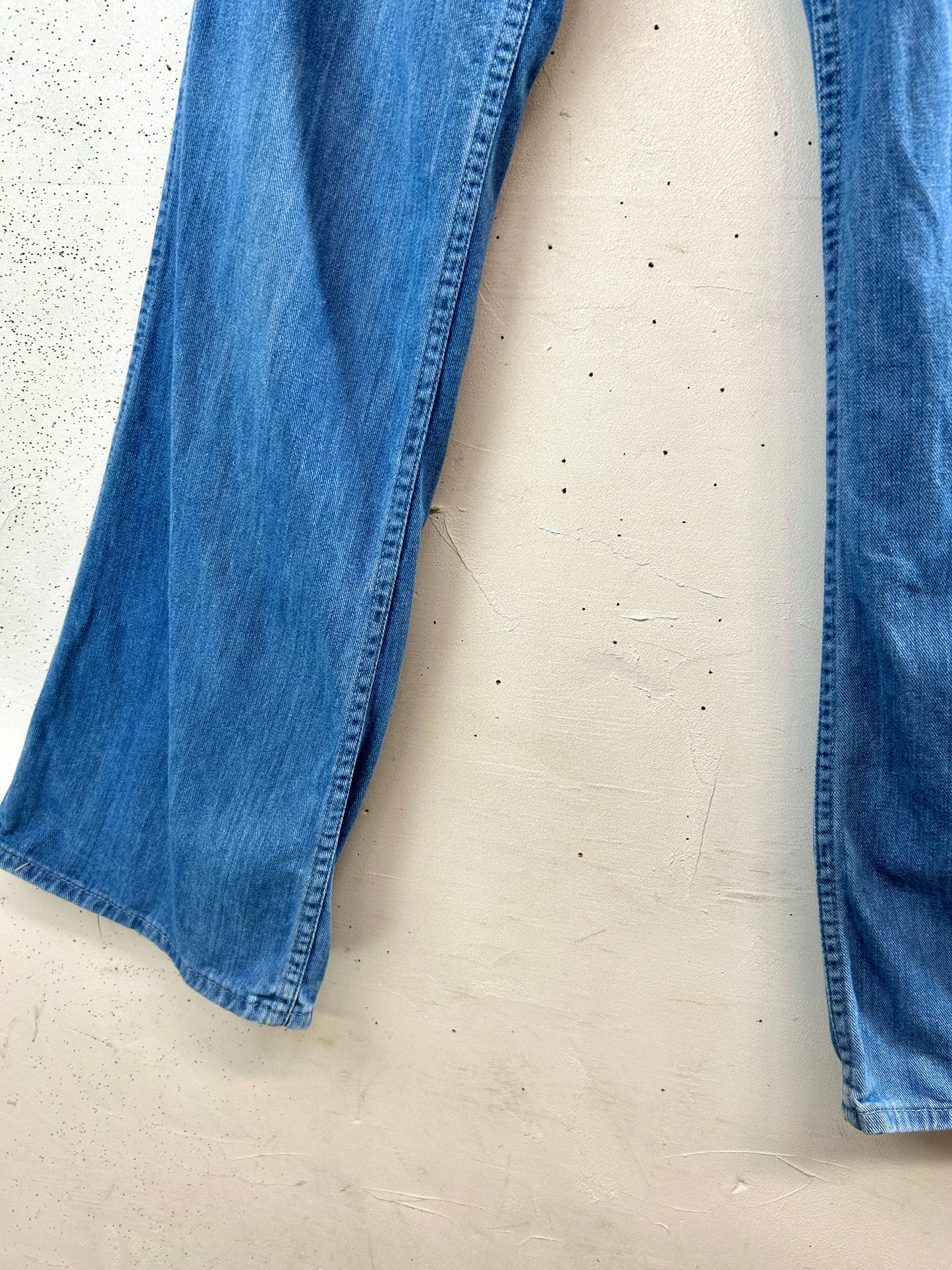 ’70s Vintage Denim Baggy Pants  [H33635]