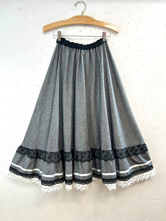 Vintage Tiered Skirt [D32163]