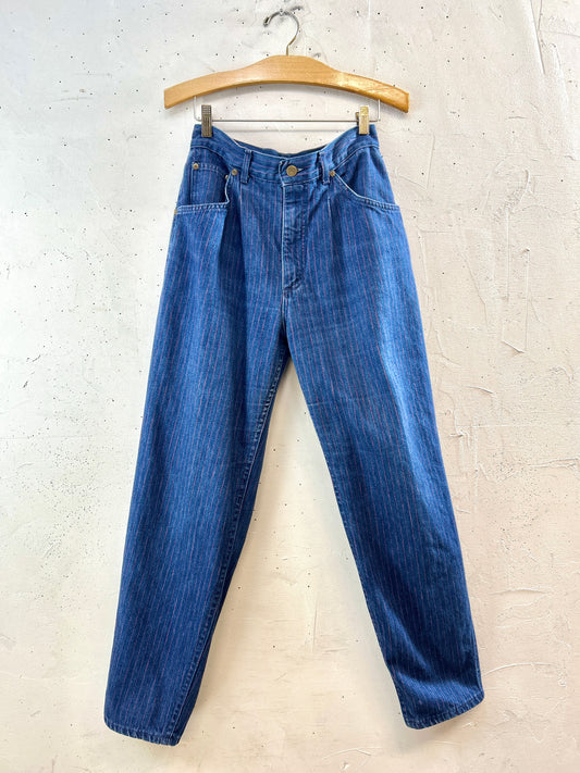 Vintage Denim Stripe Pants 〜Lee〜 MADE IN USA [K30740]