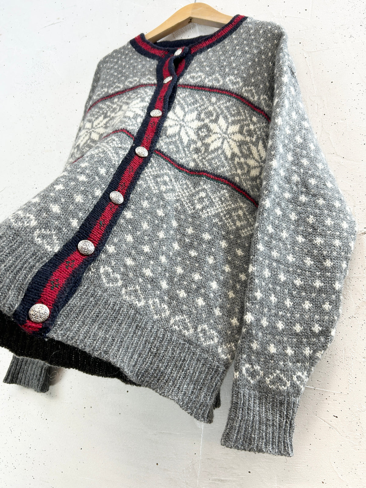 Vintage Nordic Knit Cardigan MADE IN USA 〜L.L.Bean〜  [J34338]
