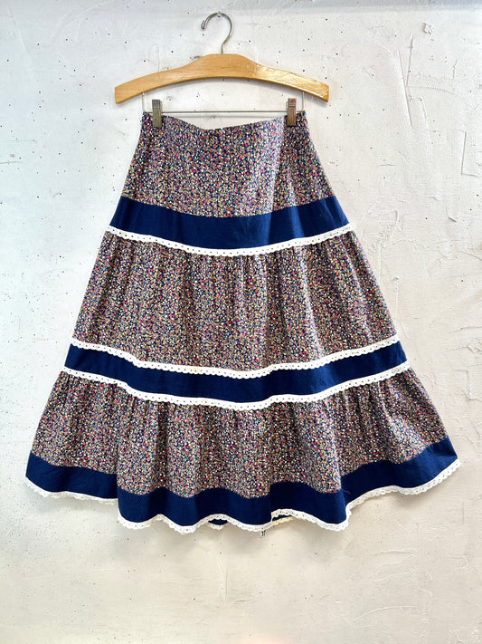Vintage Tired Skirt [A31288]