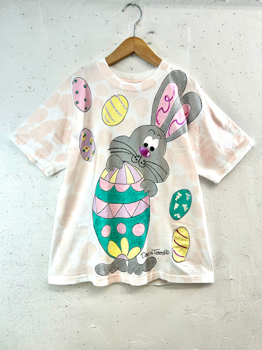 Vintage Hand Painted T-Shirt 〜FRUIT OF THE LOOM 〜 MADE IN USA [E32440]