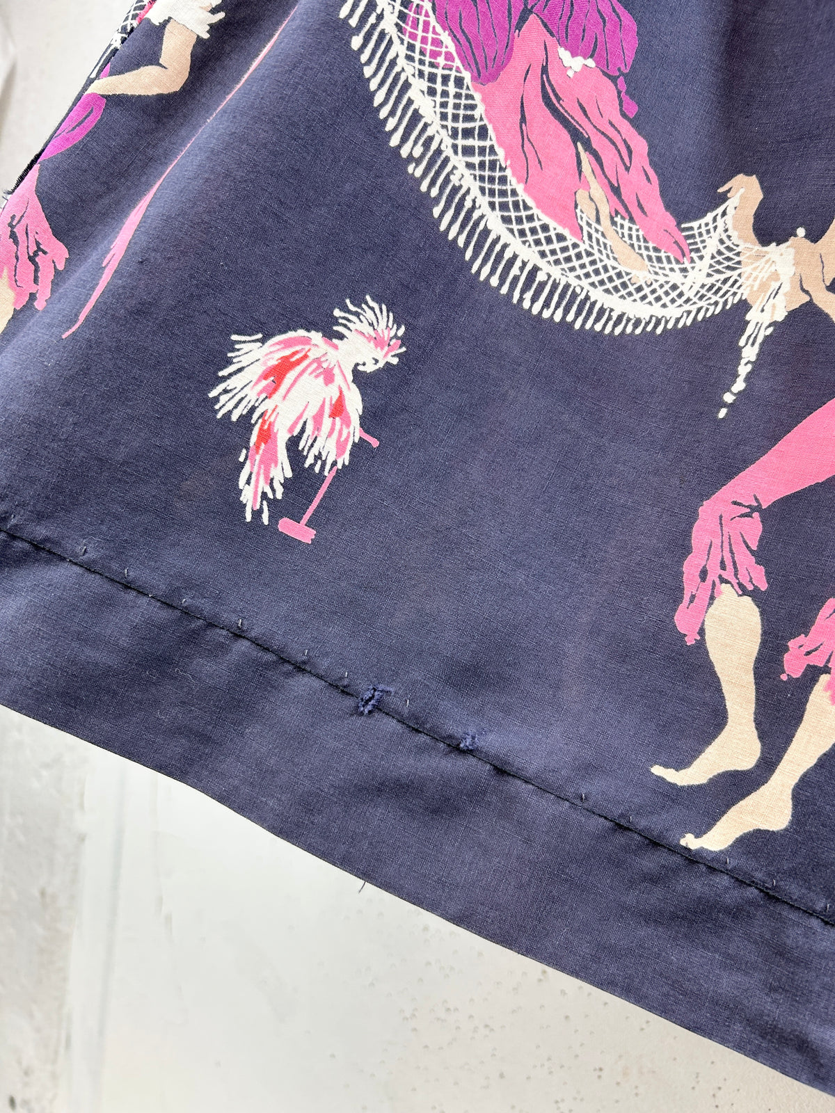'50s Vintage End Pattern Skirt [J34112]