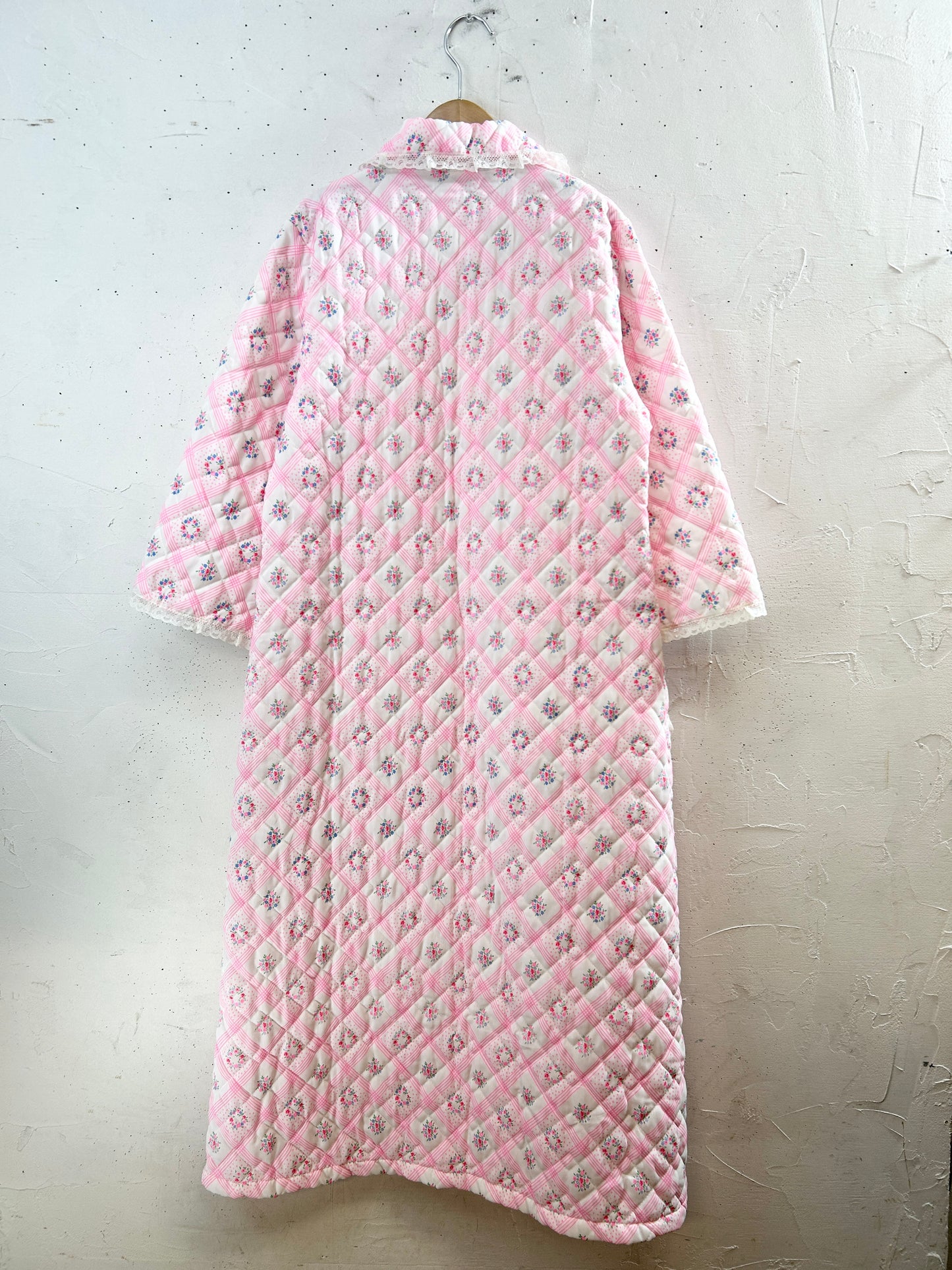 ’70s Vintage Quilting Gown [I30305]