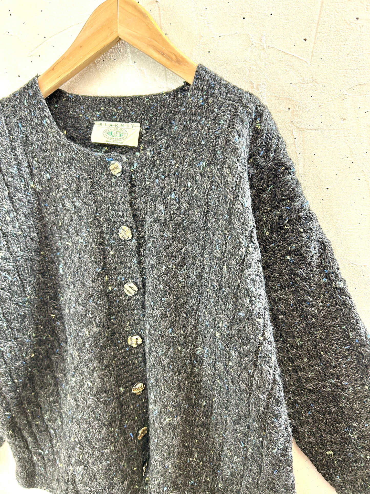 Vintage Knit Cardigan MADE IN IRELAND [K30886]
