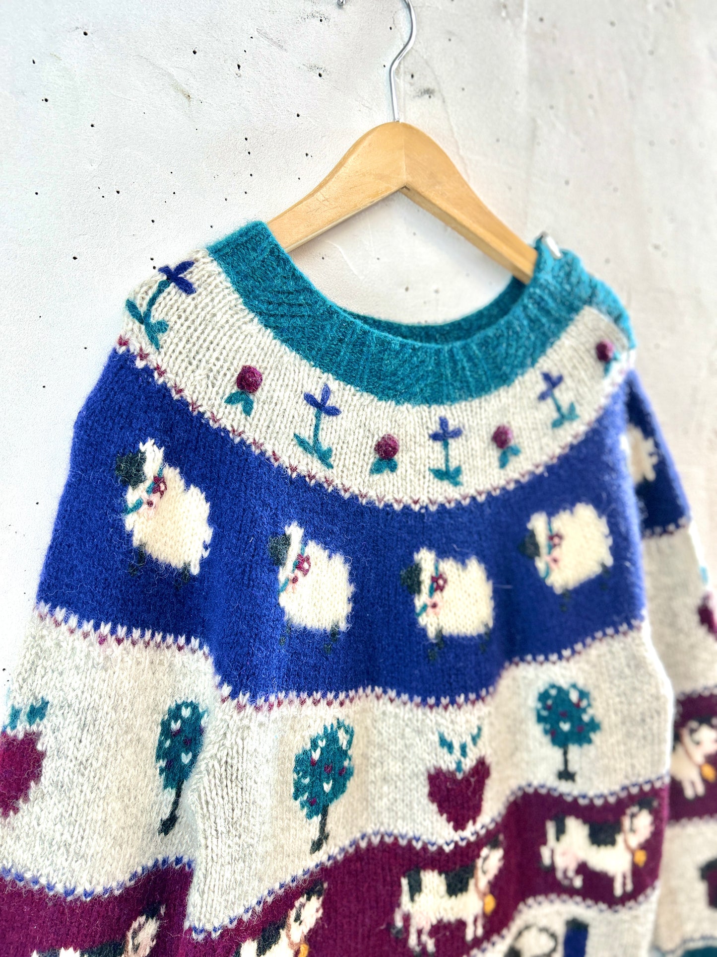 Vintage Knit Sweater 〜Wool rich〜［K30778]