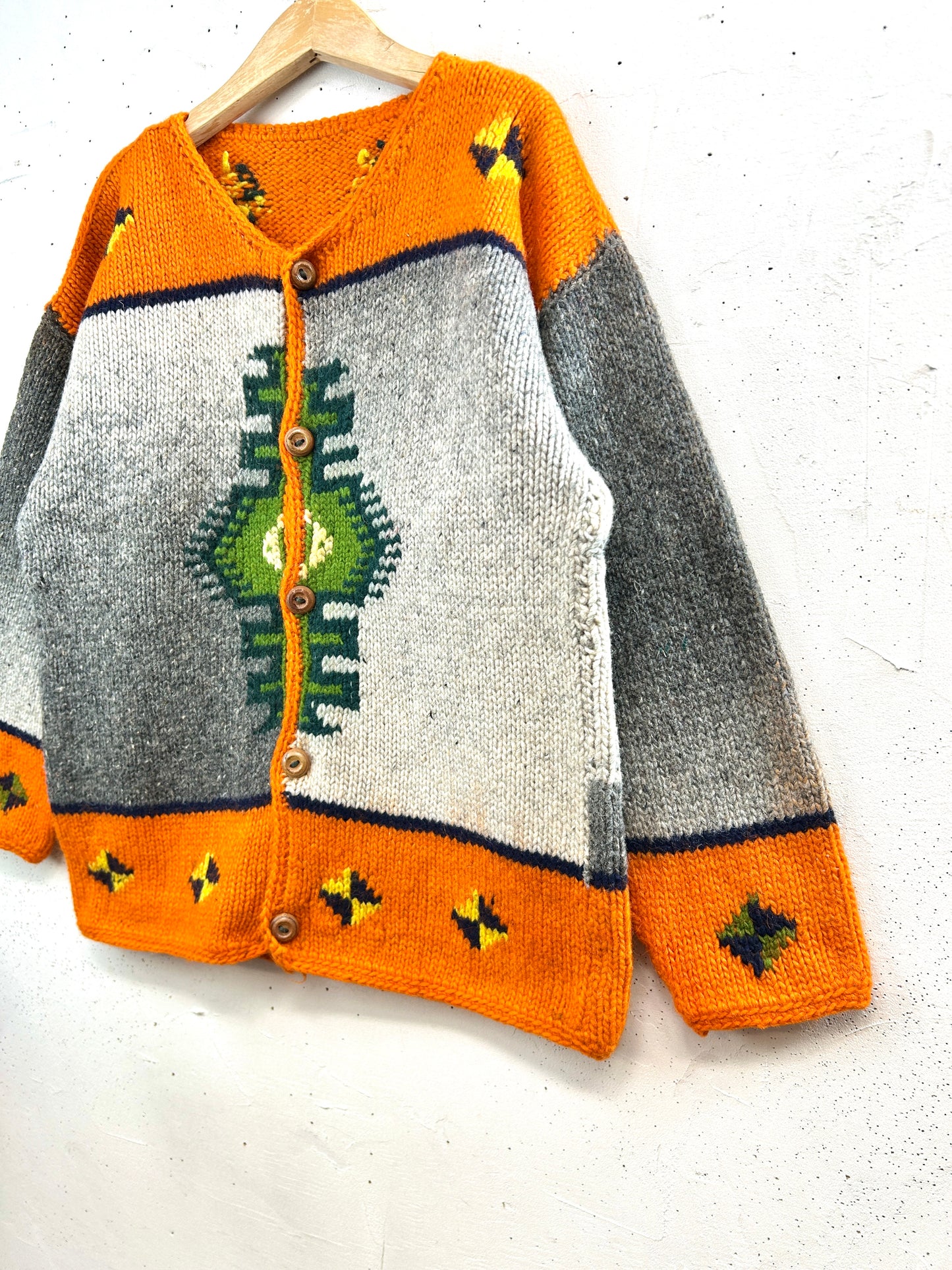 Vintage Hand Knit Cardigan [L31061]