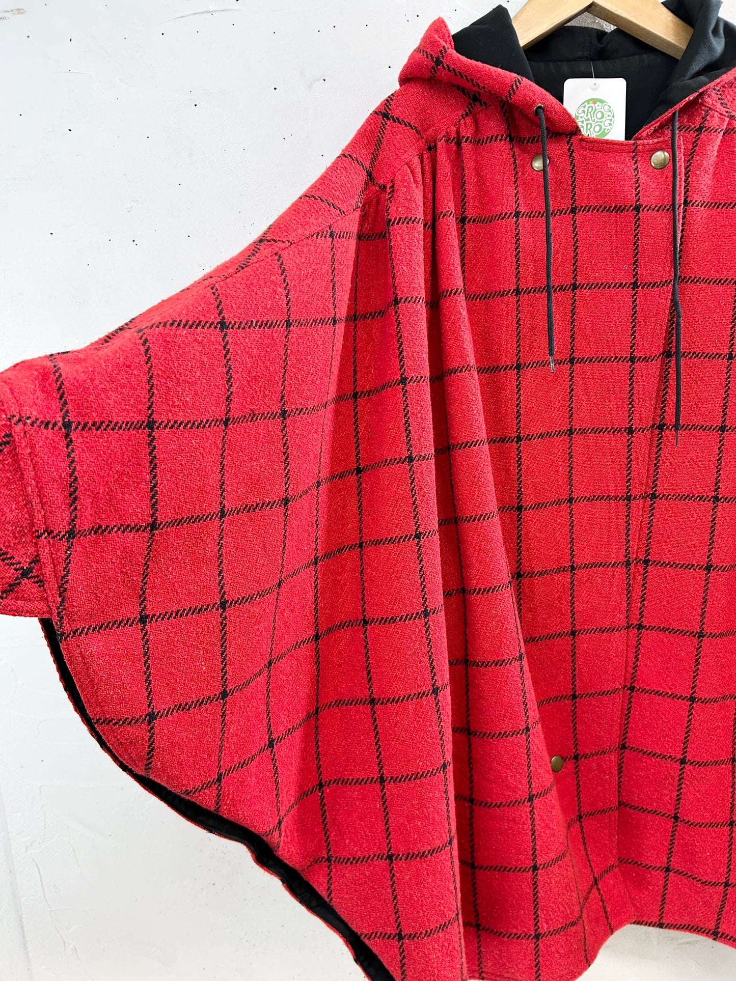 Vintage Poncho Reversible [A31230]