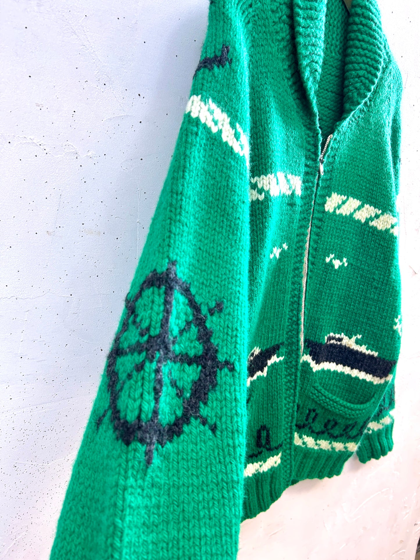 Vintage Cowichan Knit Cardigan [K30930]