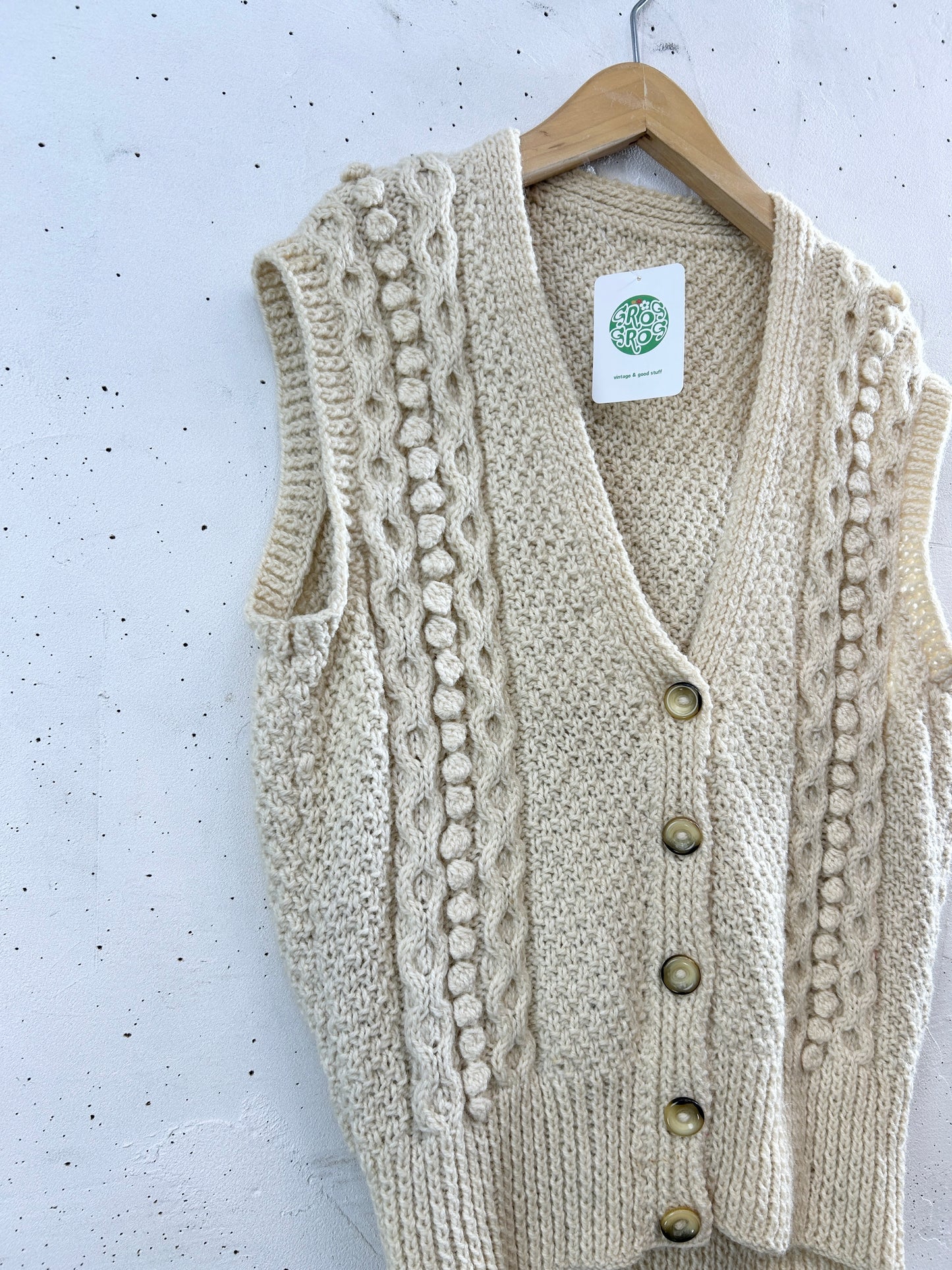 Vintage Knit Vest [K30919]