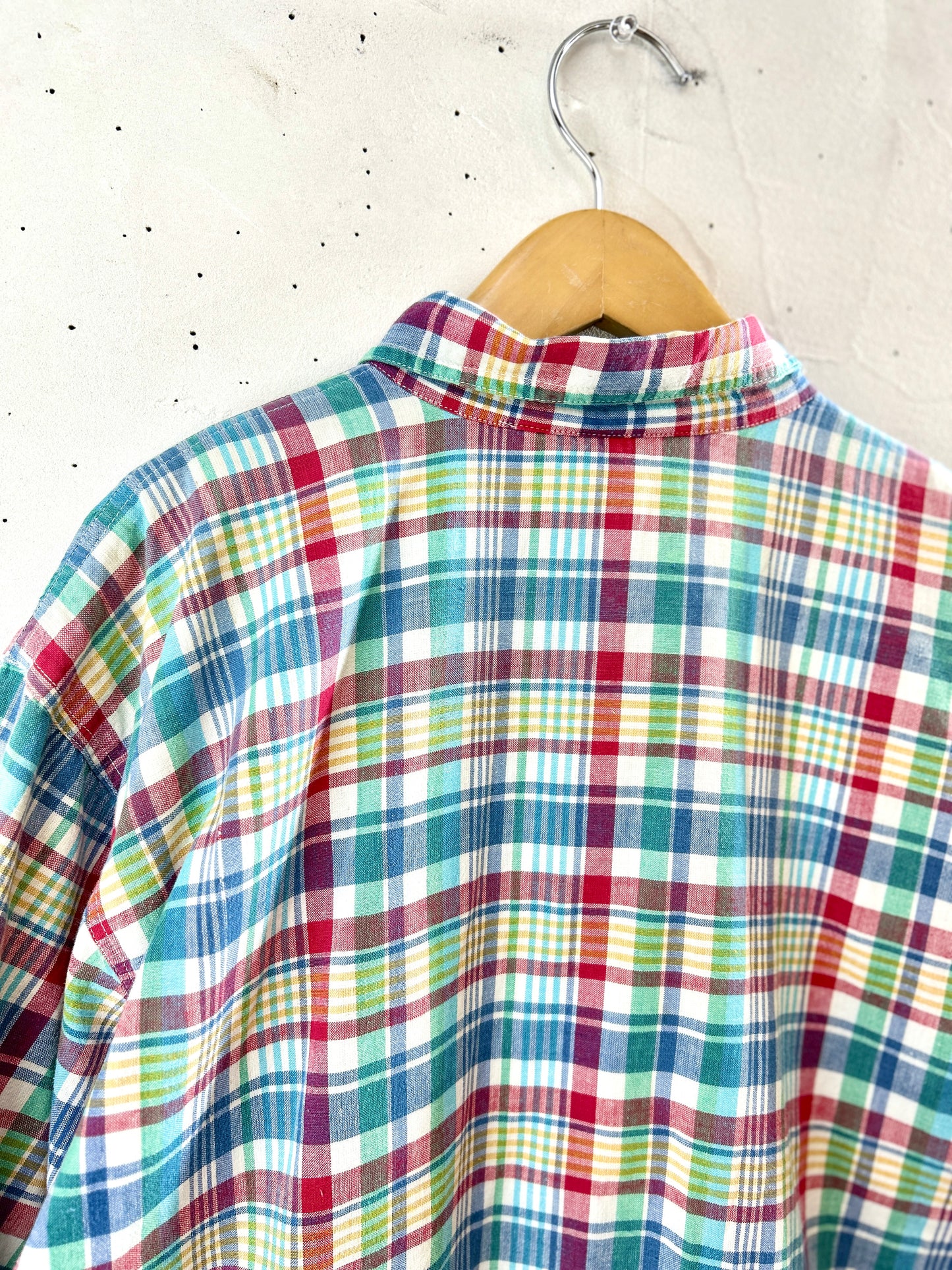 Vintage Plaid Jacket　MADE IN INDIA  [I3104]