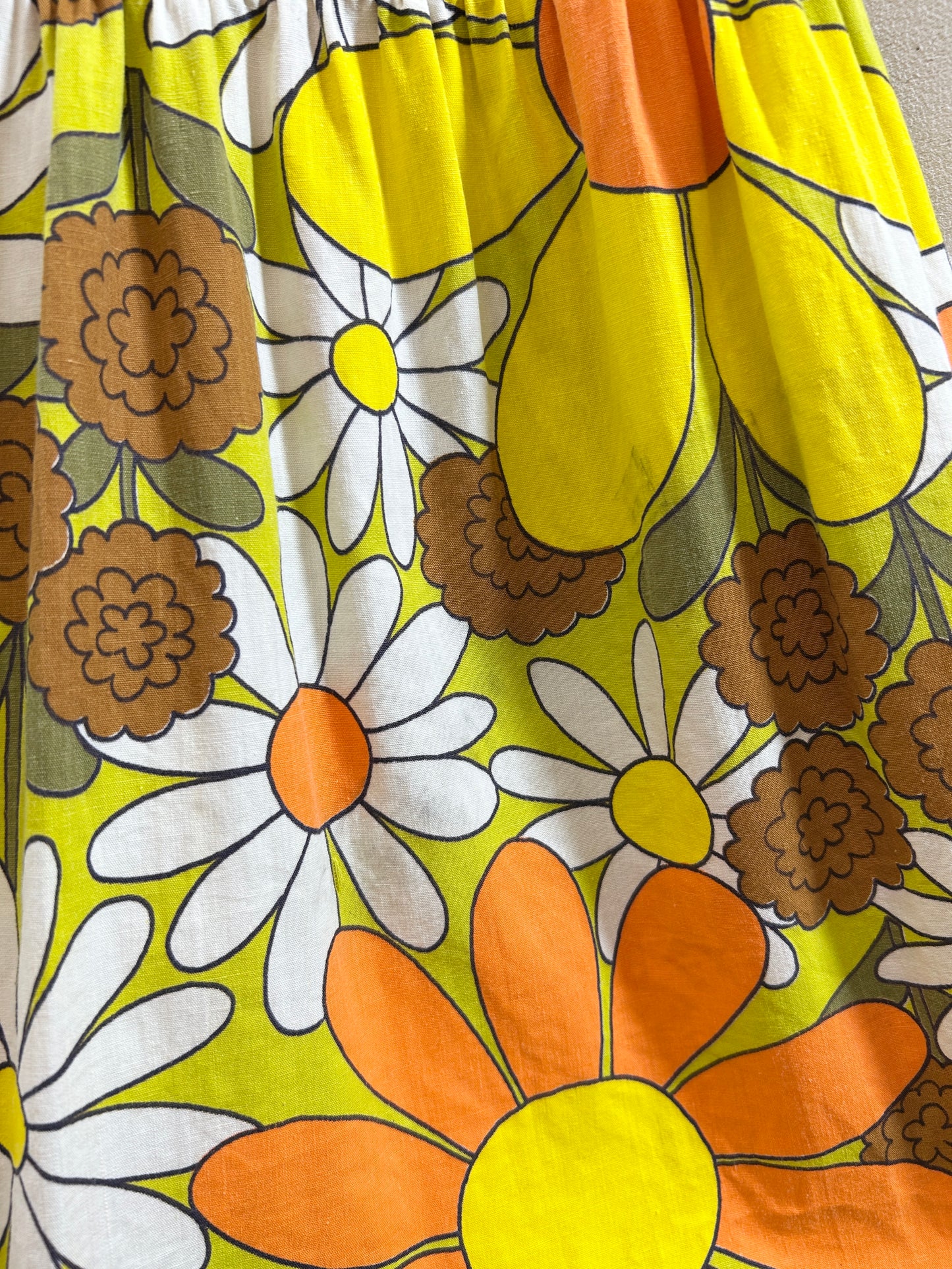 Vintage Tiered Skirt '70s Flower [H30809]