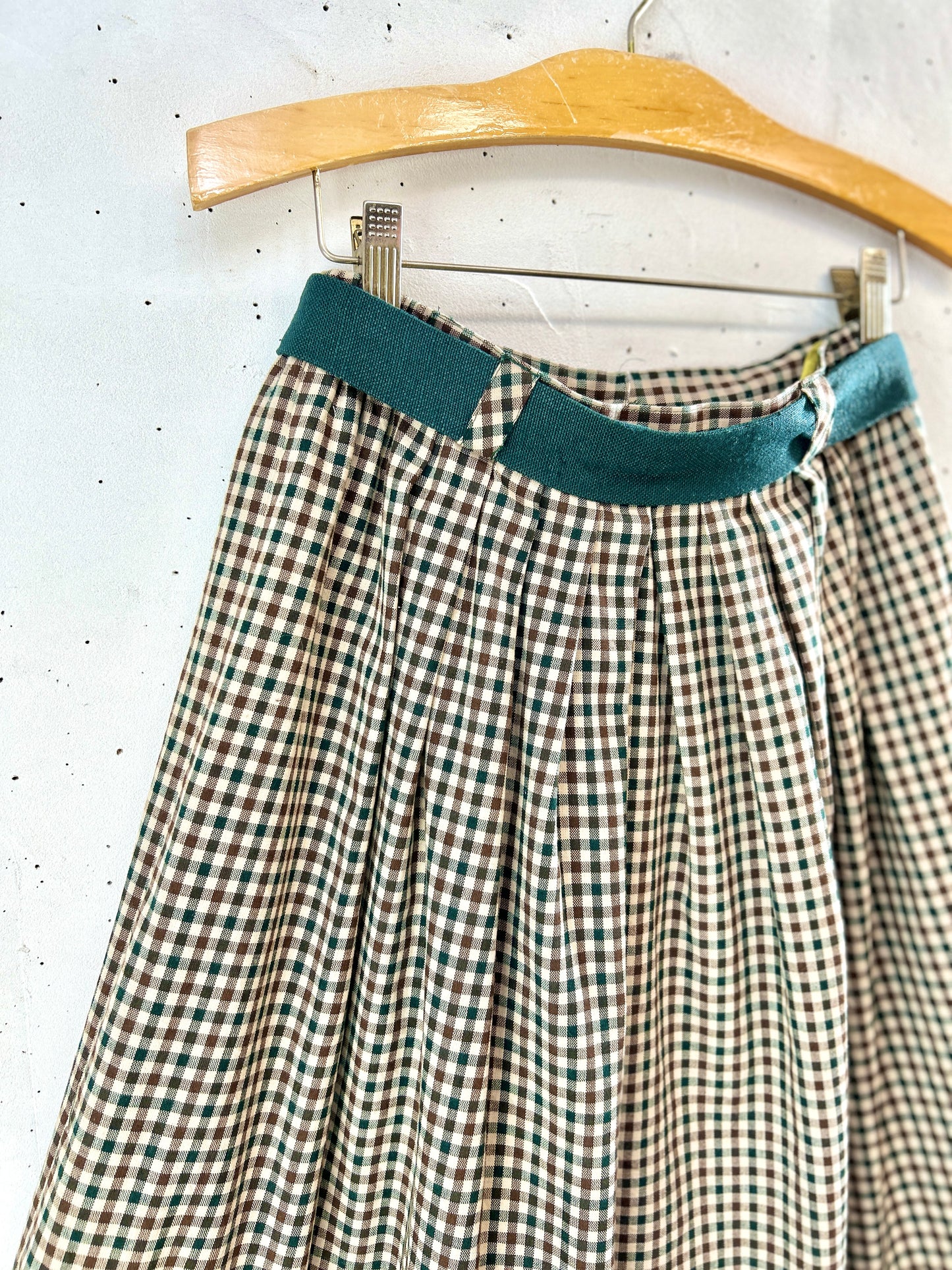 Vintage Plaid Skirt [K30889]