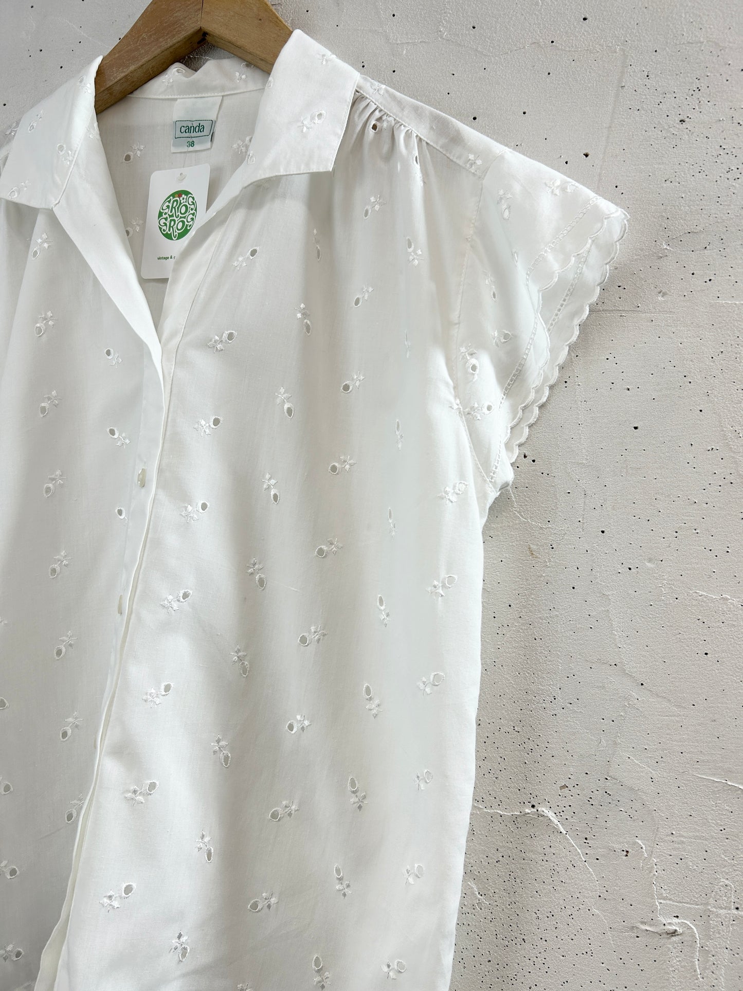 Vintage White Blouse [H33318]