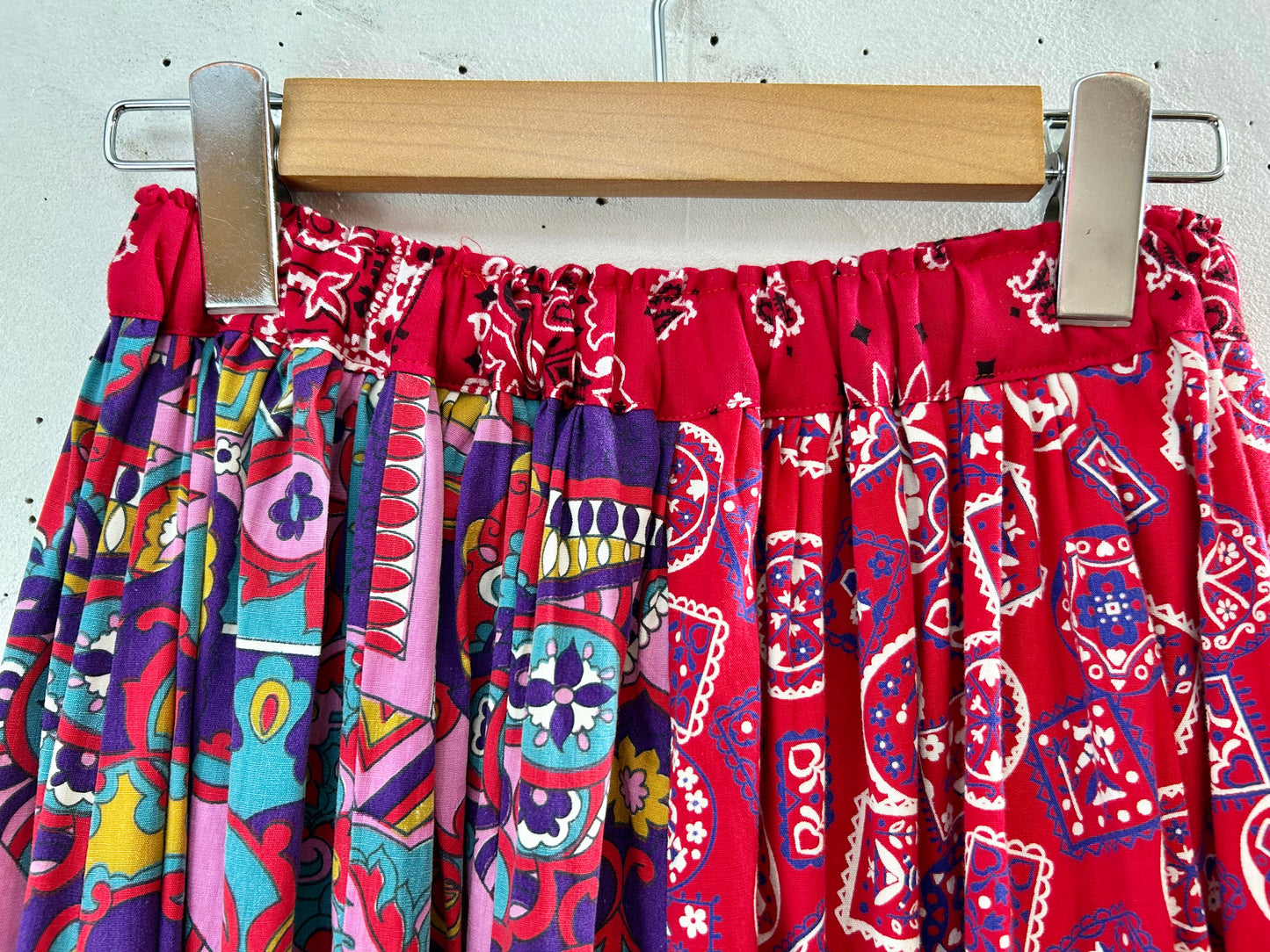’70s Vintage Crazy Pattern Skirt 〜Made Specially〜 [G30730]