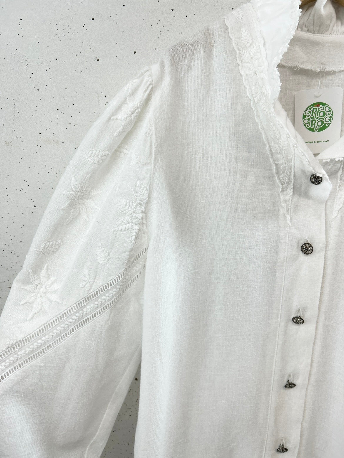 Vintage Tyrol White Blouse [D32079]