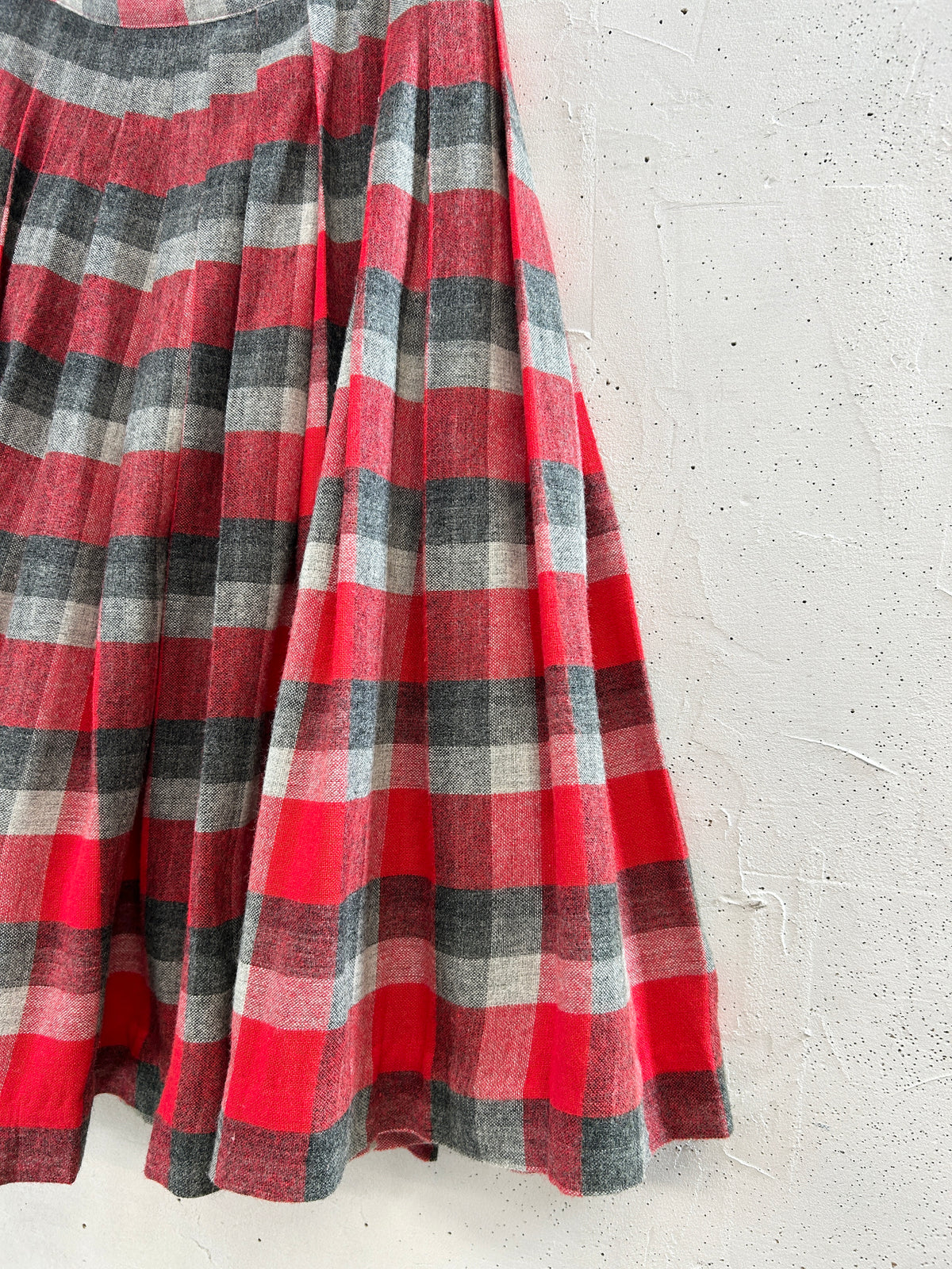 Vintage Plaid Skirt [J34053]