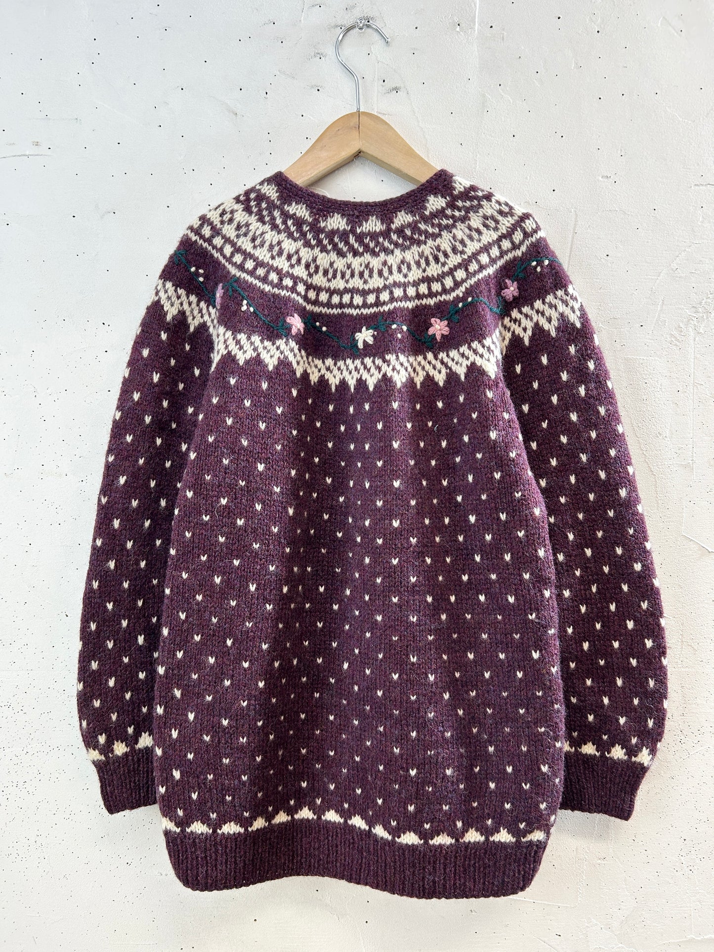 Vintage Nordic Knit Cardigan 〜DEANS OF Scotland〜 [K30924]