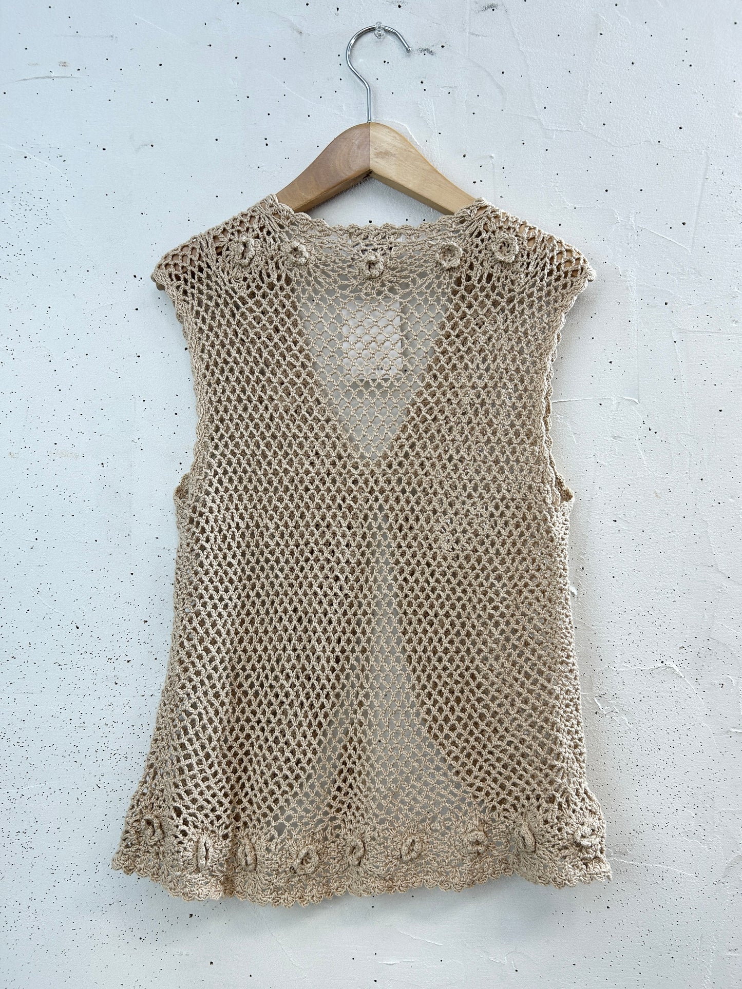 Vintage Crochet Vest [H33489]