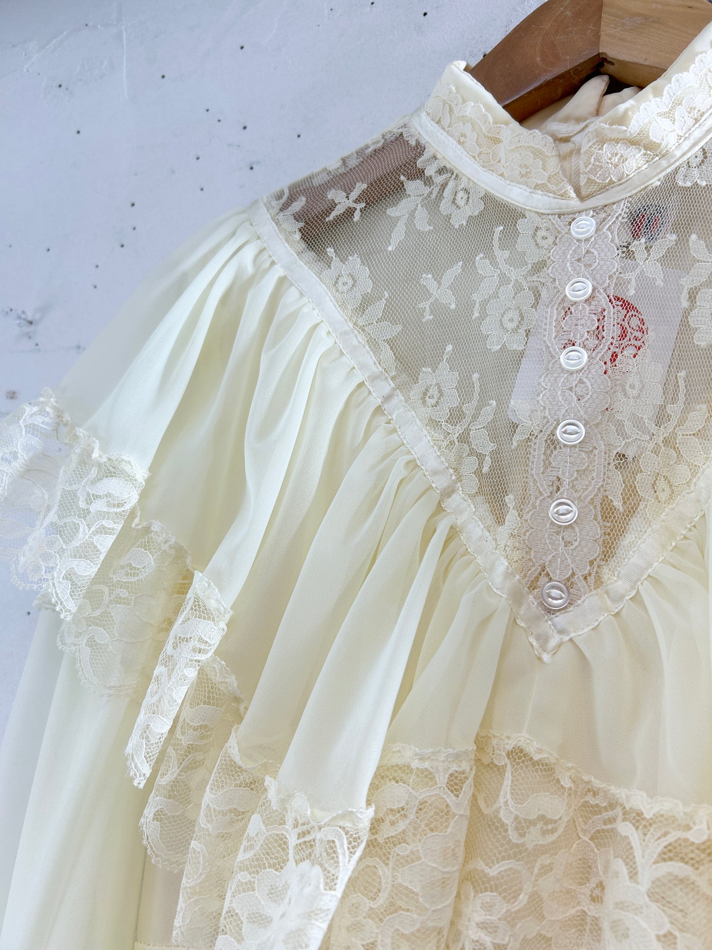 Vintage White Lace Dress [K30814]