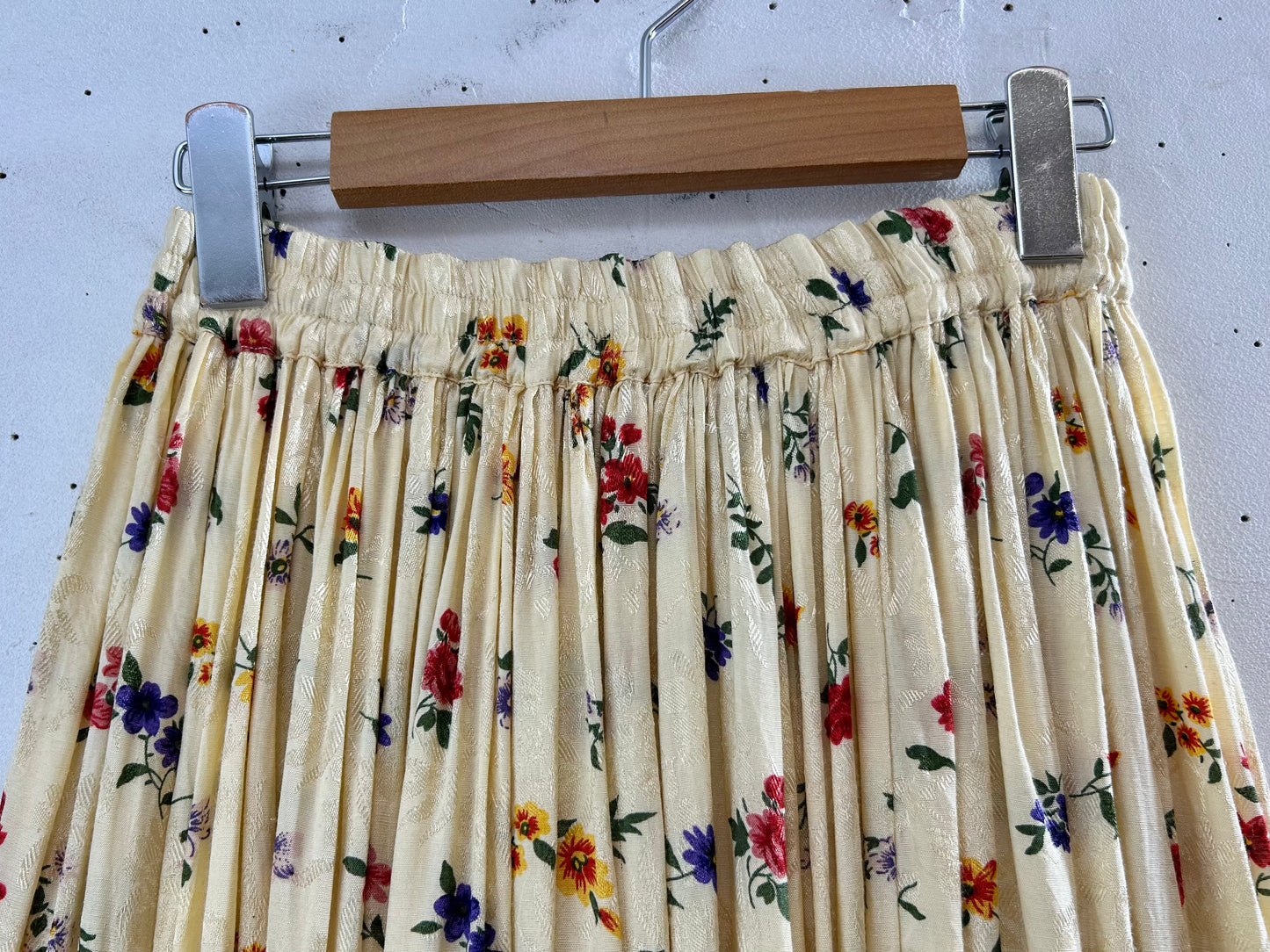 Vintage Rayon Skirt MADE IN INDIA [F30548]