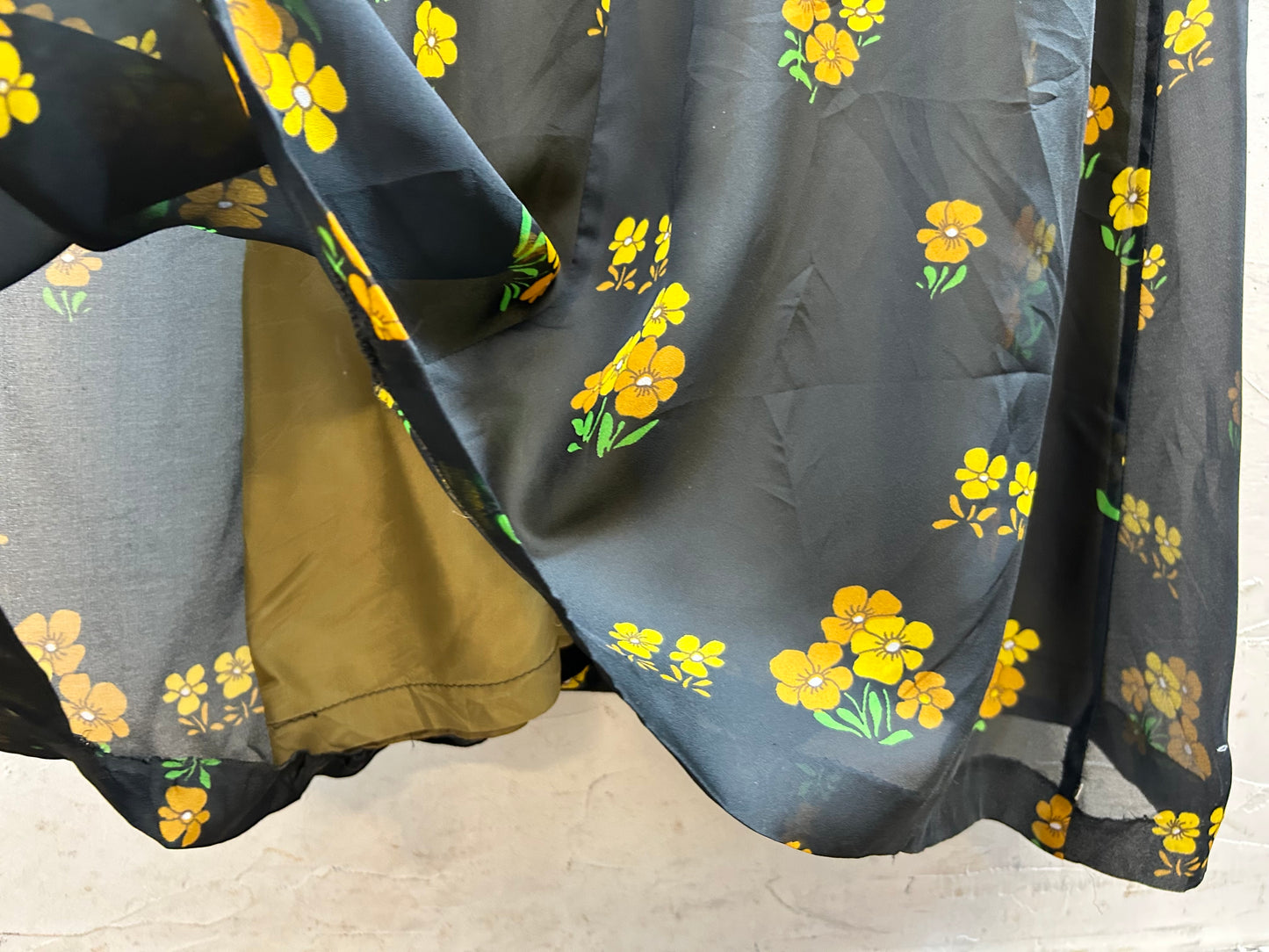 ’70s Vintage Flower Dress [G30615]