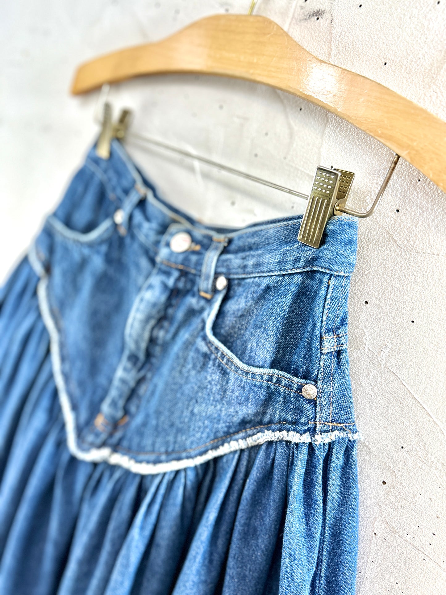 Vintage Custom Denim Skirt [J30555]