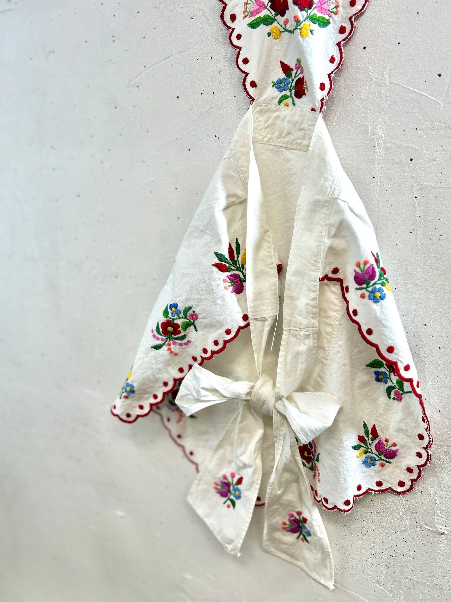 Vintage Embroidery Apron [A31292]