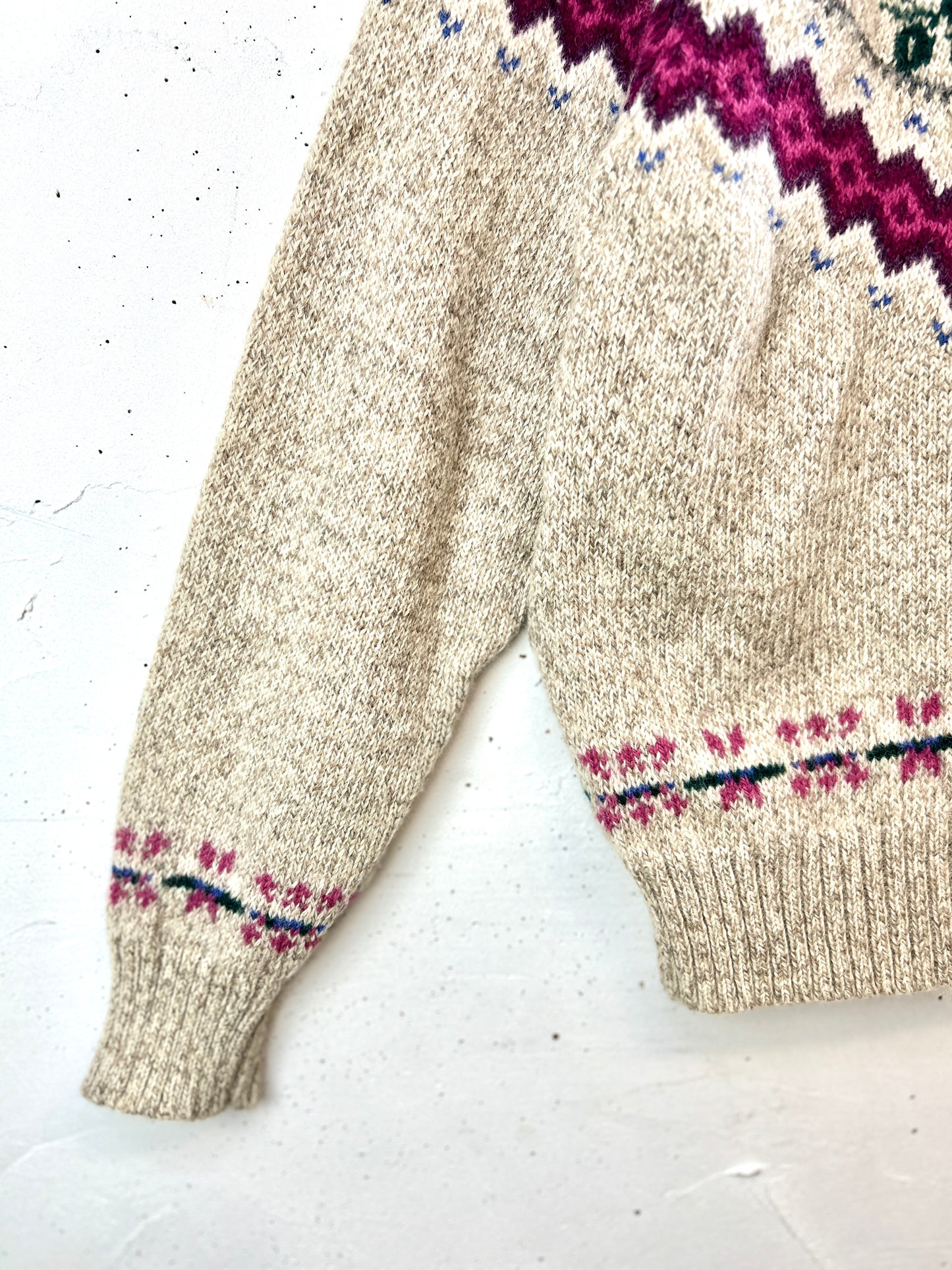 Vintage Nordic Knit Cardigan [J30618]