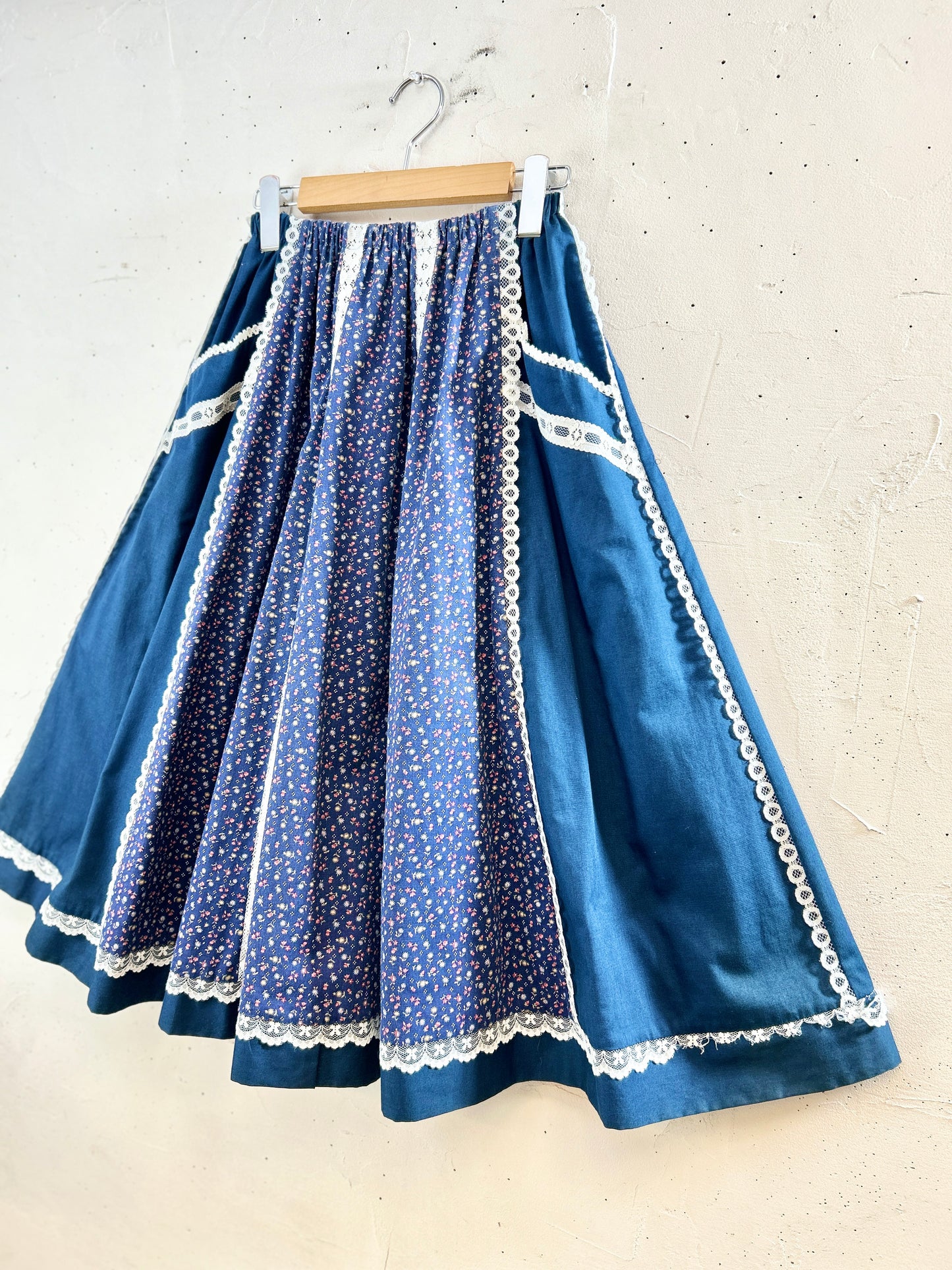’70s Patchwork Skirt Reversible [H30864]