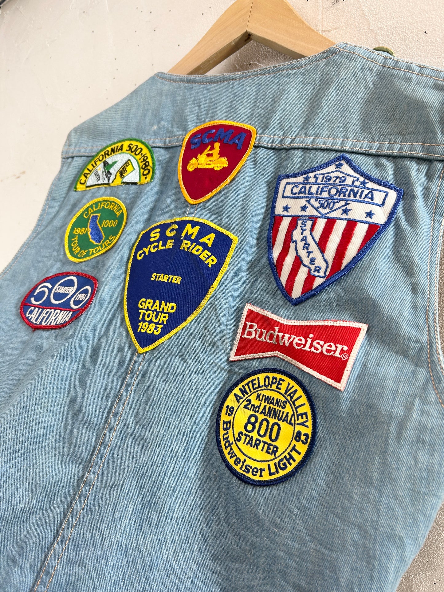 '70s Vintage Patch Vest [K30781]