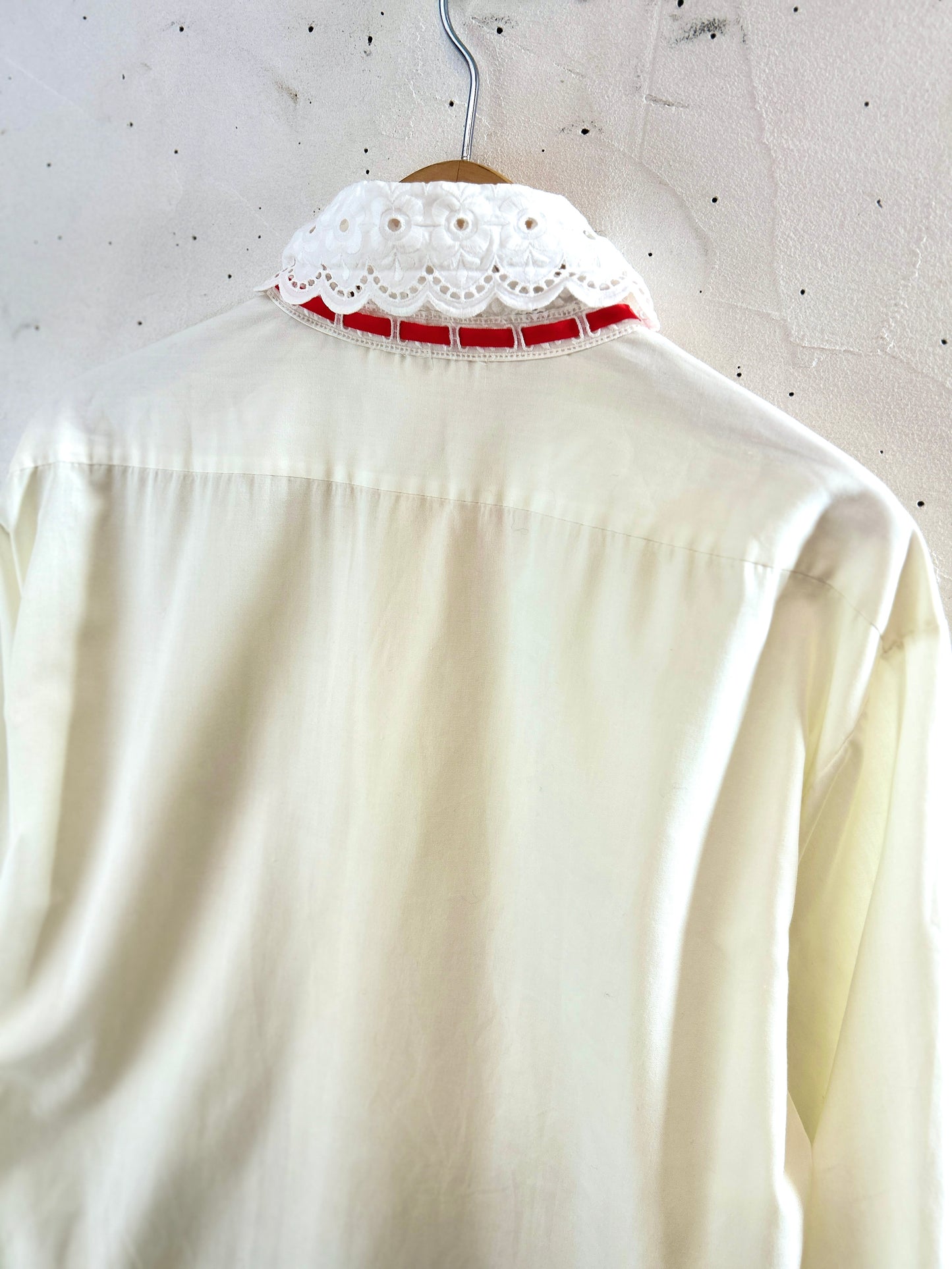 Vintage White Blouse  [K30846]