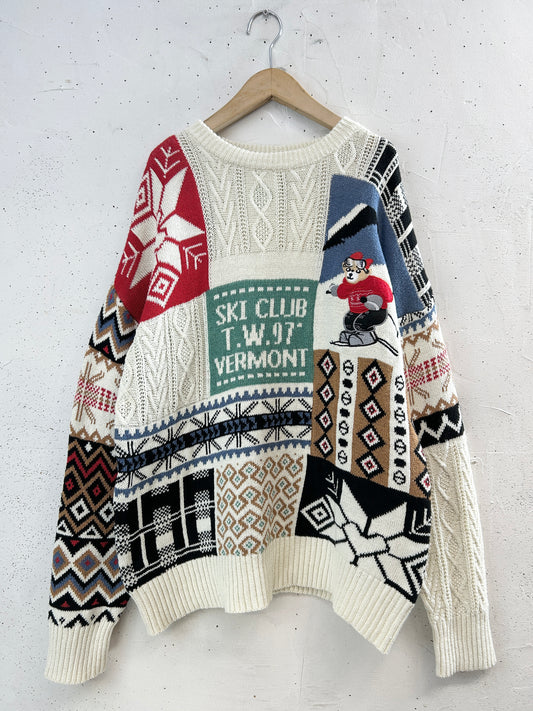 Vintage Knit Sweater [J34223]