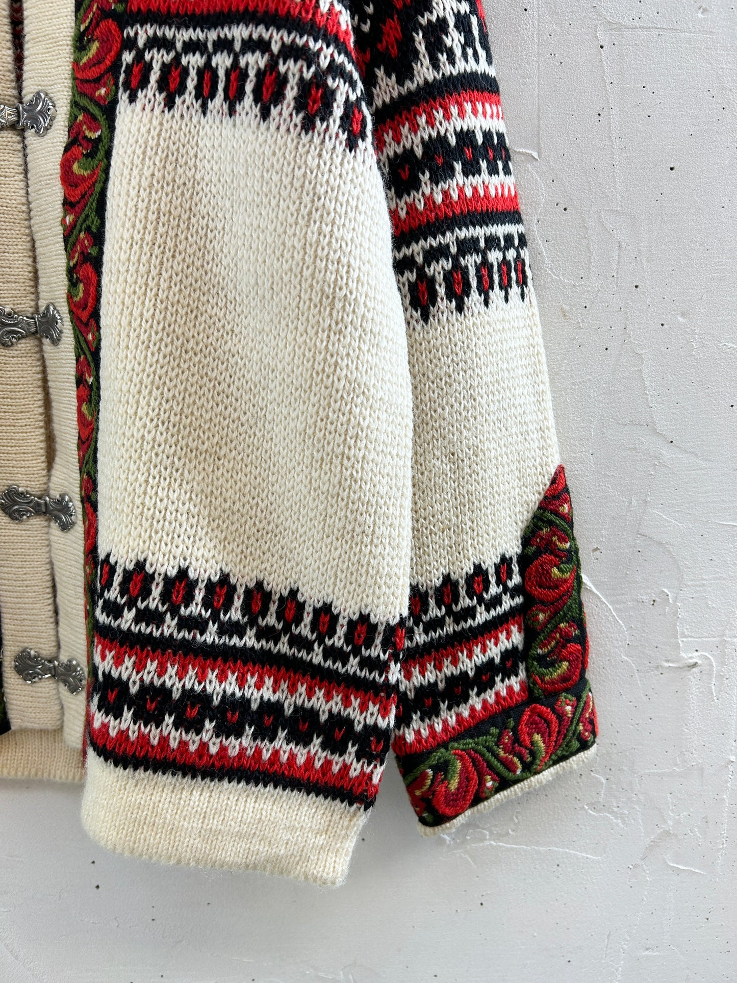 Vintage Nordic Knit Cardigan  MADE IN NORWAY [J30492]