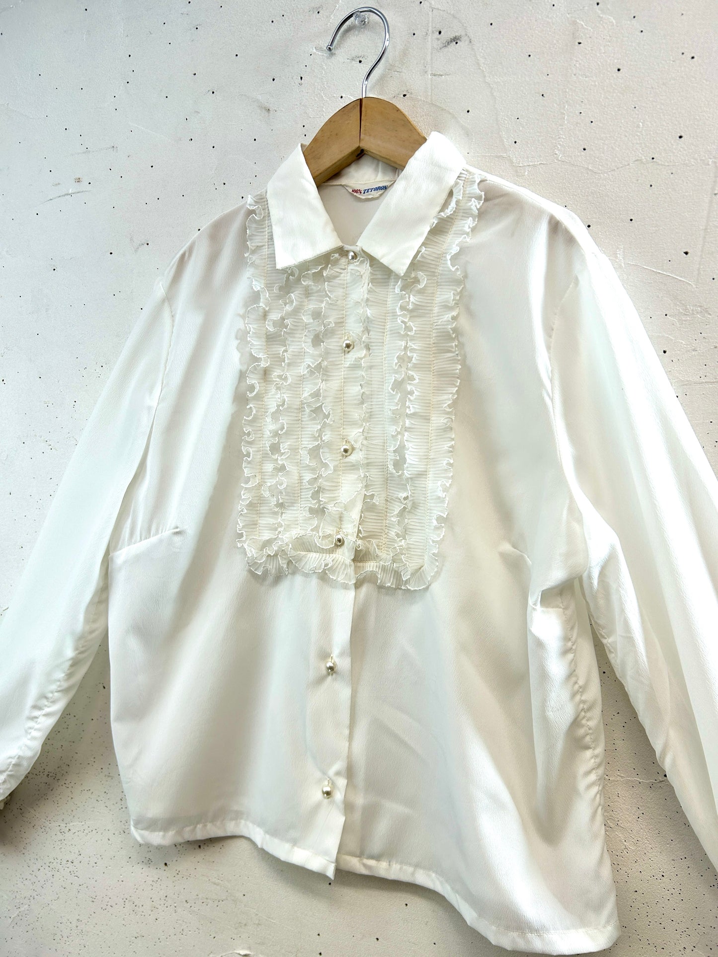 60s Vintage Frill Blouse [A31547]
