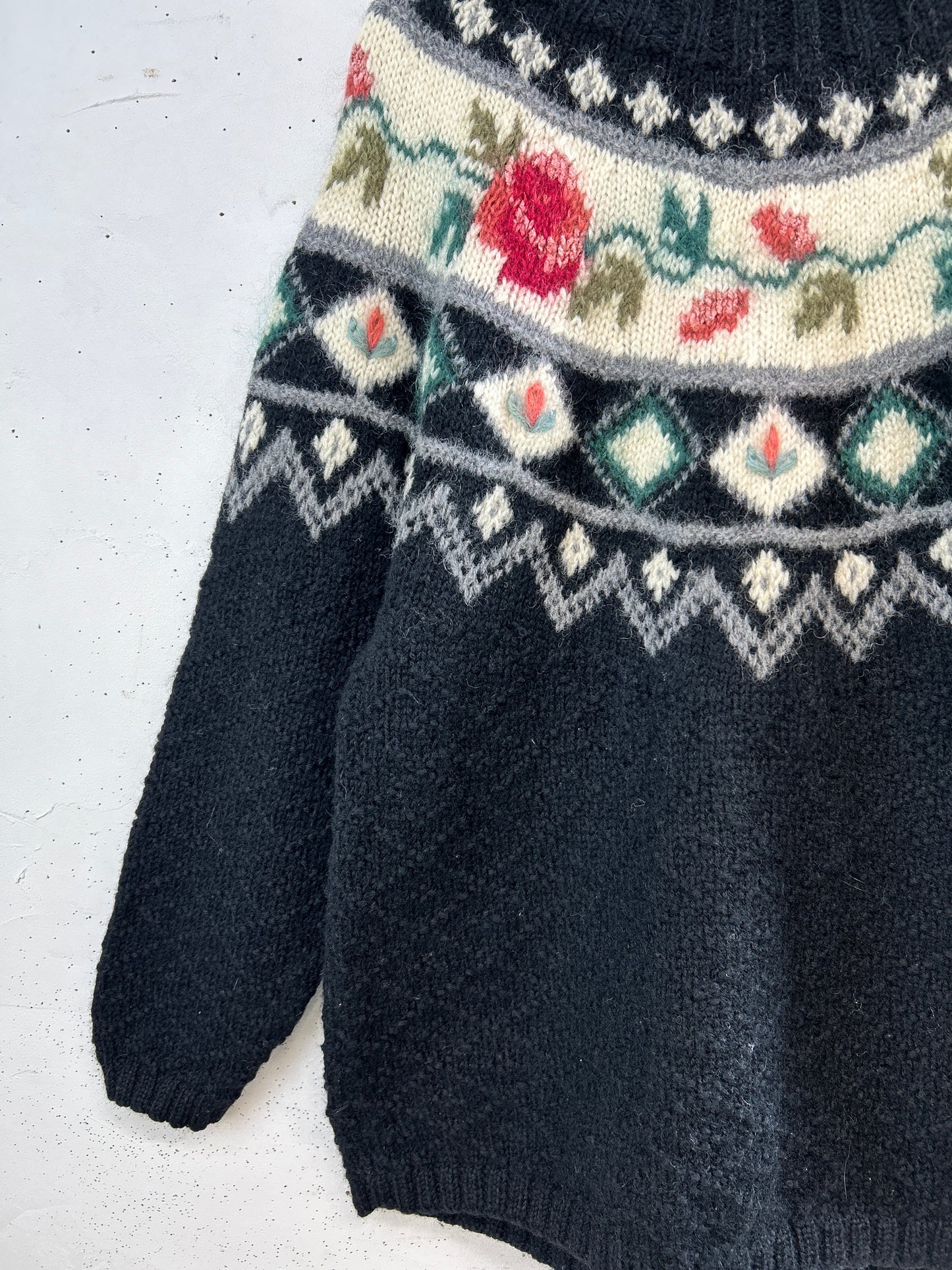 Vintage Hand Knit Sweater[A31380]
