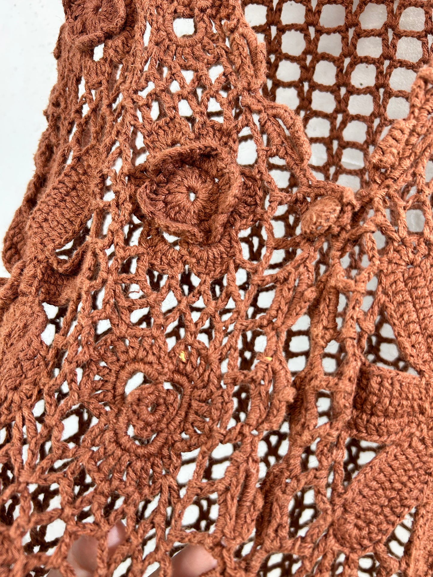 Vintage Crochet Vest [H33488]
