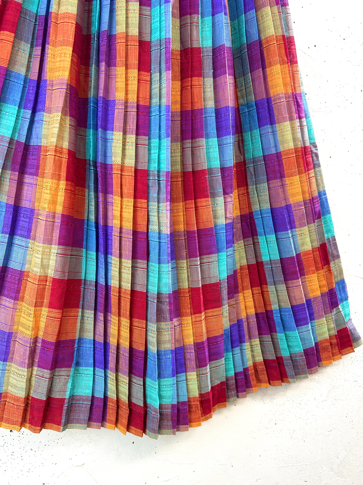 Vintage Plaid Skirt   [E32427]