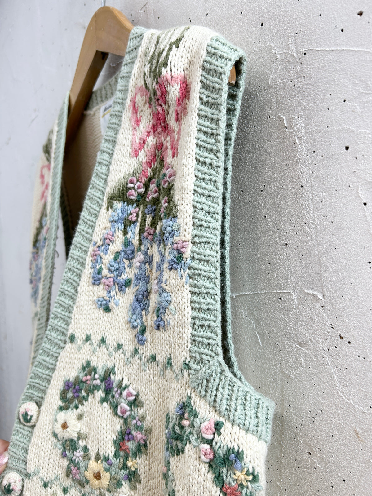 Vintage Knit Vest  [I33853]