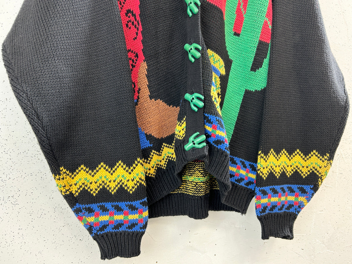 Vintage Cotton Knit Cardigan 〜MADE IN USA〜 [J34215]