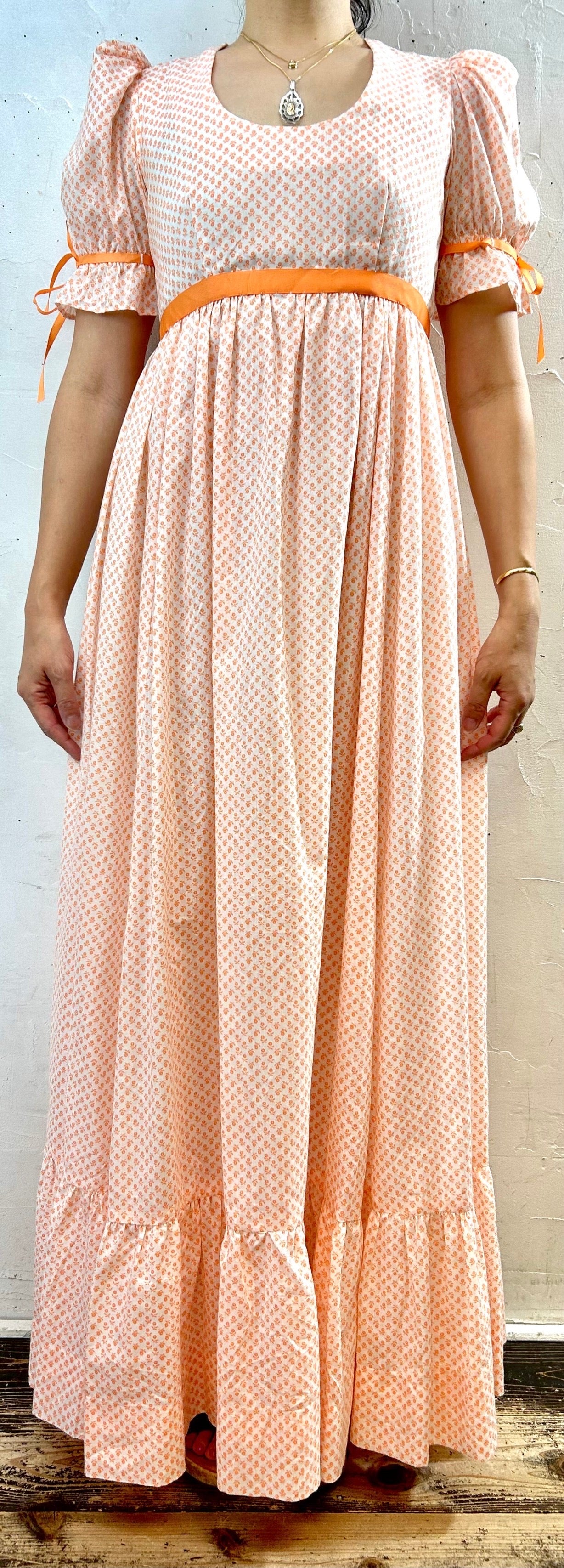 ‘70s Vintage Dress [H28145]