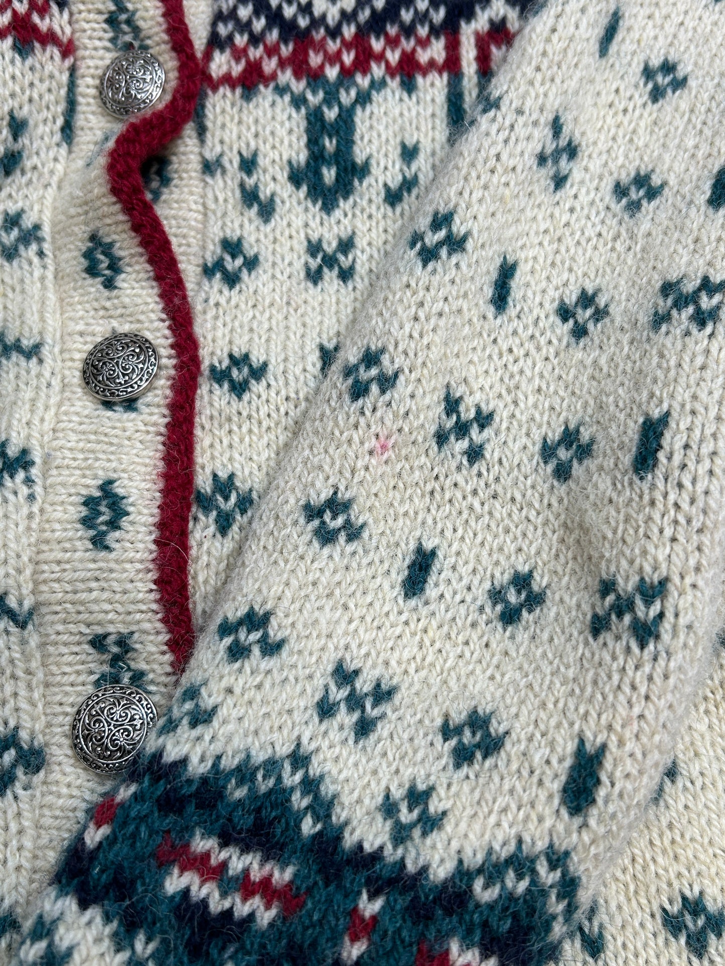 Vintage Nordic Knit Cardigan MADE IN USA 〜L.L.Bean〜 [A31407]