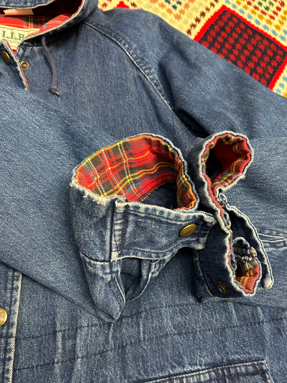 Vintage Denim Jacket 〜L.L.BEAN〜 [J34239]