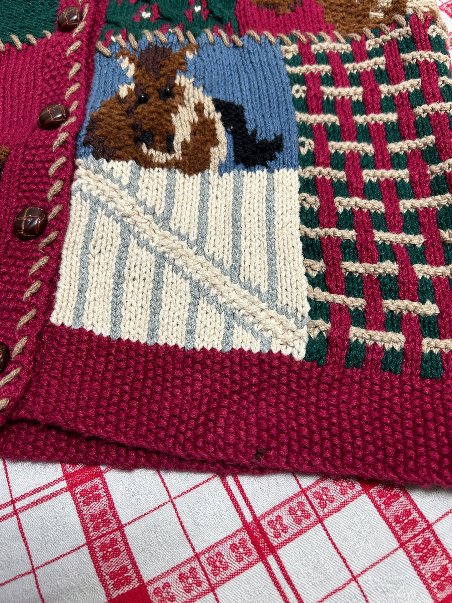 Vintage Cotton  Knit Cardigan [B31485]