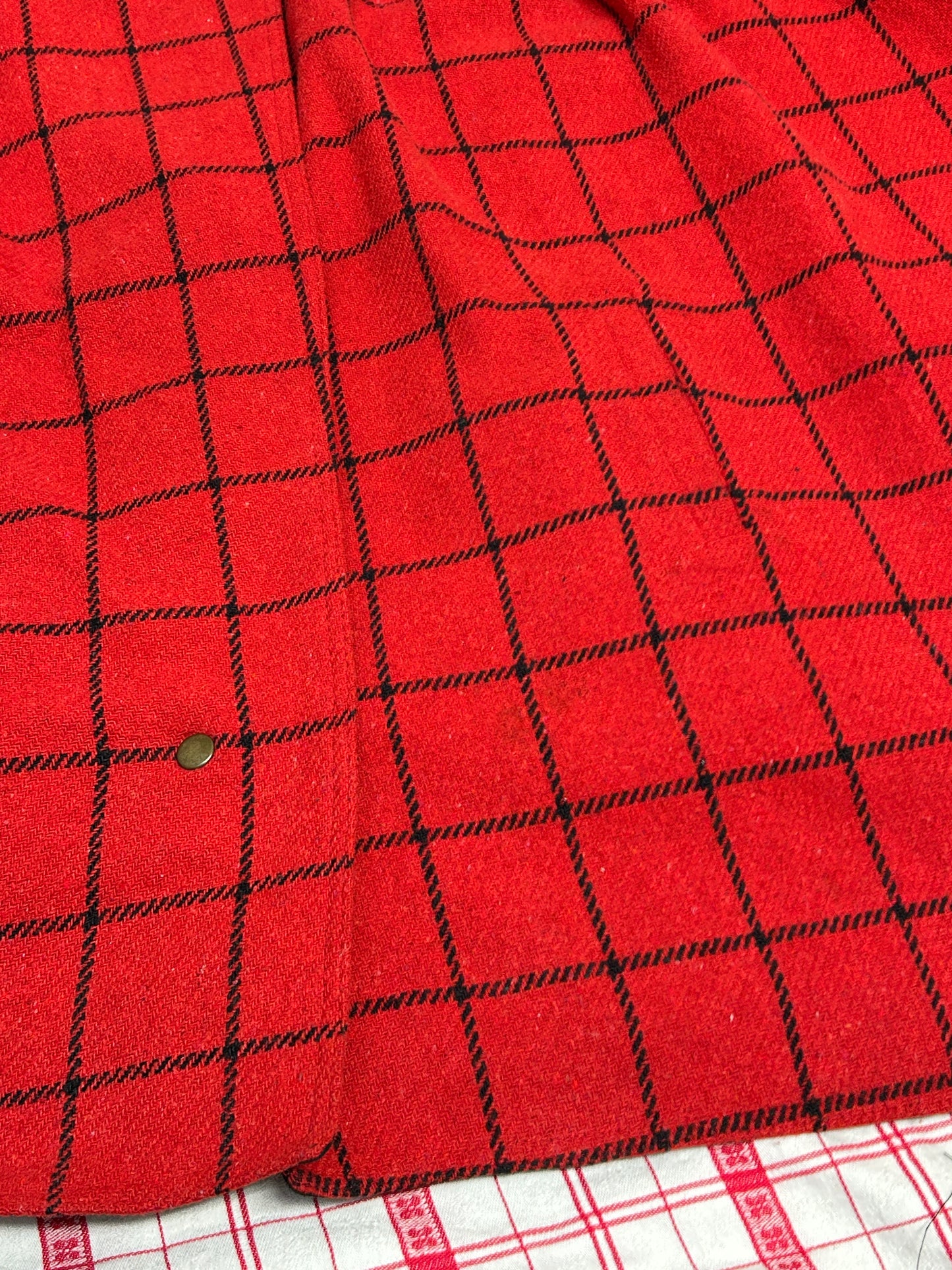 Vintage Poncho Reversible [A31230]