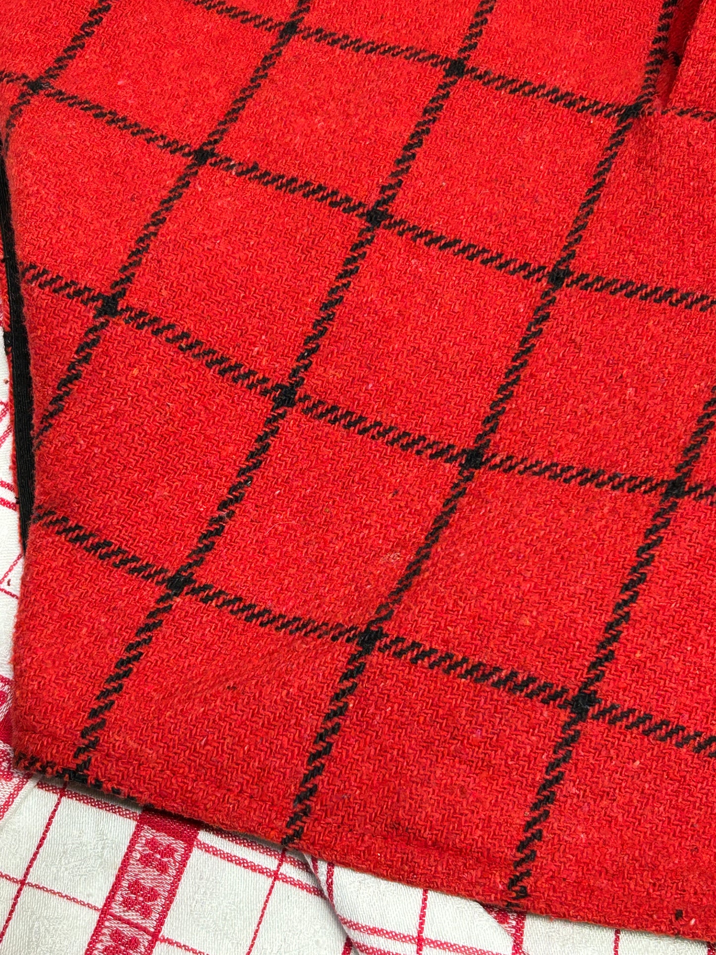 Vintage Poncho Reversible [A31230]
