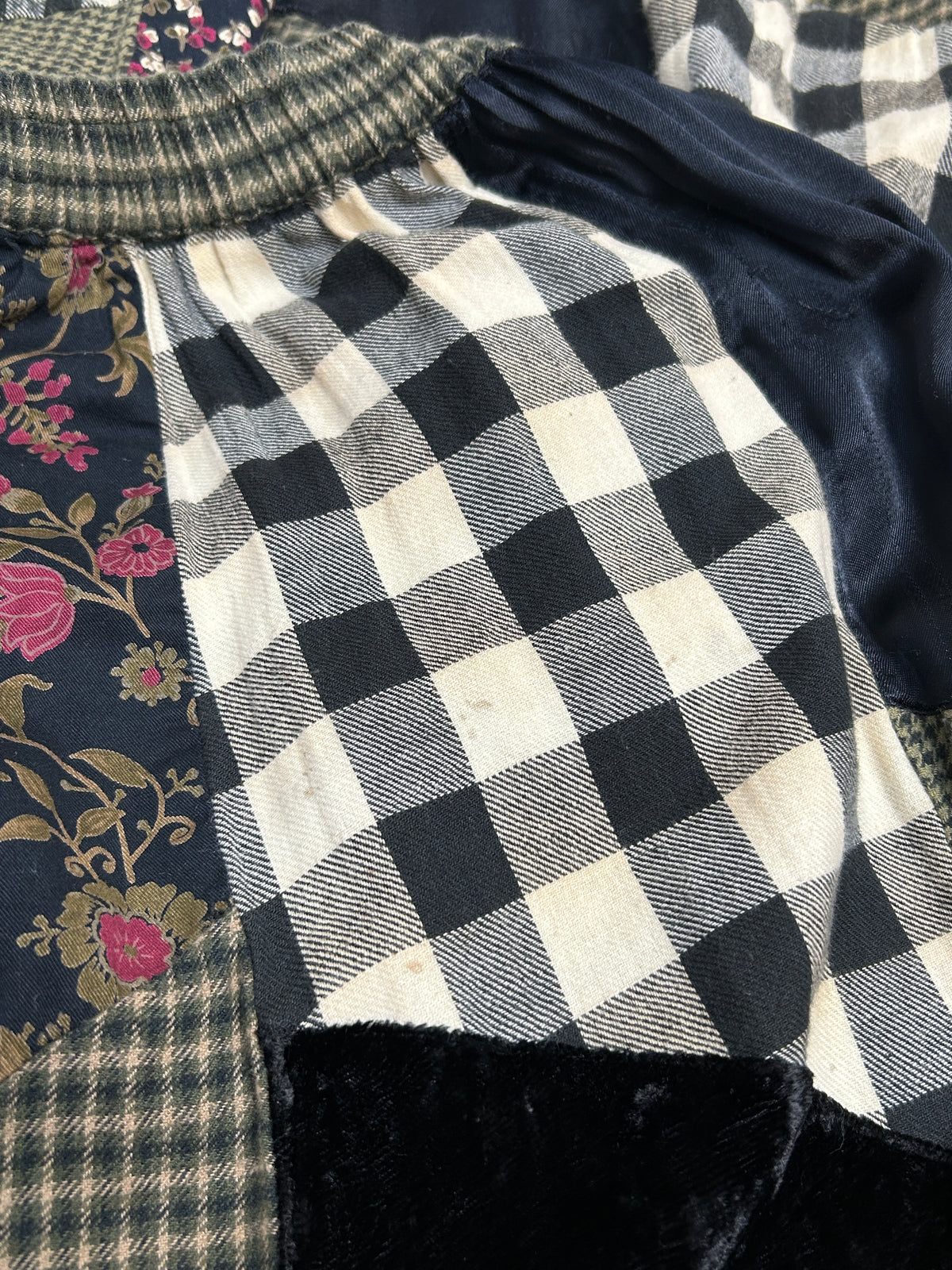 Vintage Crazy Patch Skirt [I34019]