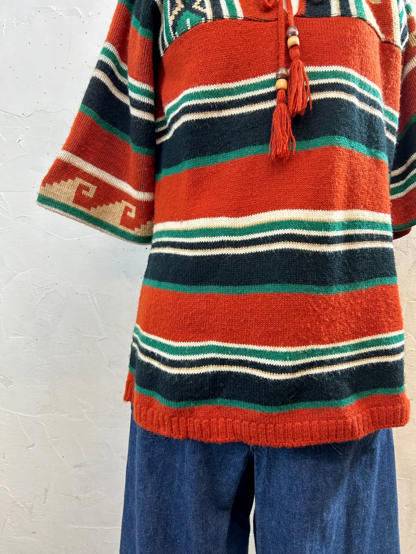 ’70s Vintage Knit Sweater  [I28552]